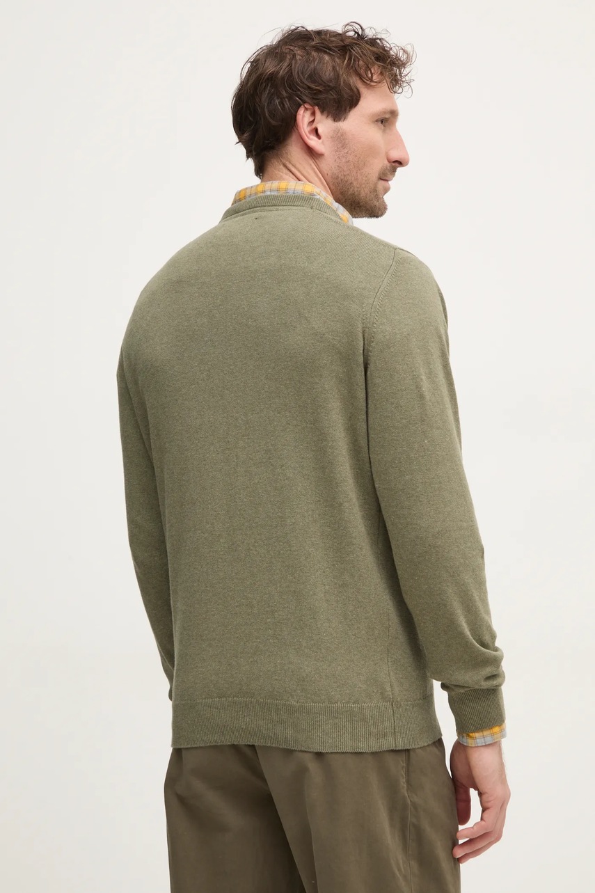 Barbour pamut pulóver könnyű, zöld, MKN0932GN68 termék 2. képe