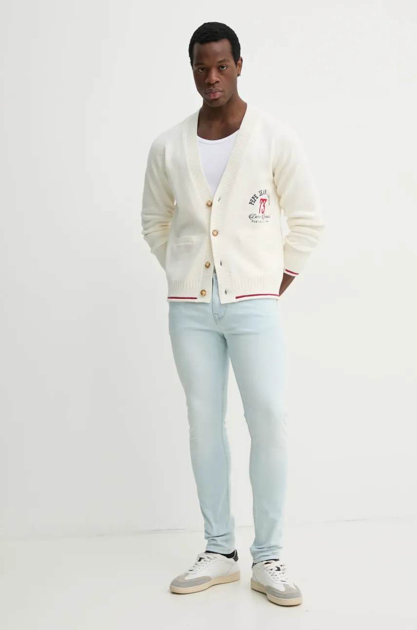 Джемпер Pepe Jeans LUCIAN мужской цвет бежевый PM702518 Джемпер Pepe Jeans LUCIAN мужской цвет бежевый PM702518