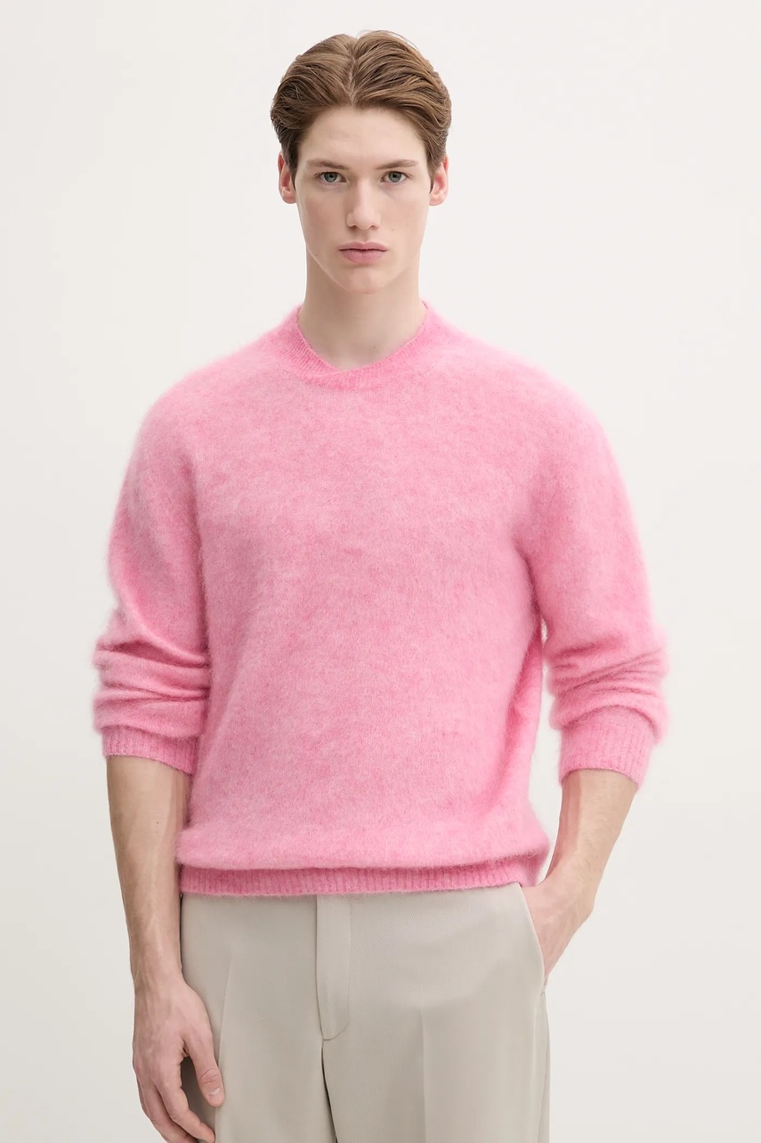 Μάλλινο πουλόβερ Sunflower ανδρικό, χρώμα: ροζ, 3060 φωτογραφία