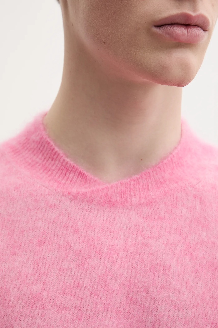 Μάλλινο πουλόβερ Sunflower ανδρικό, χρώμα: ροζ, 3060 φωτογραφία