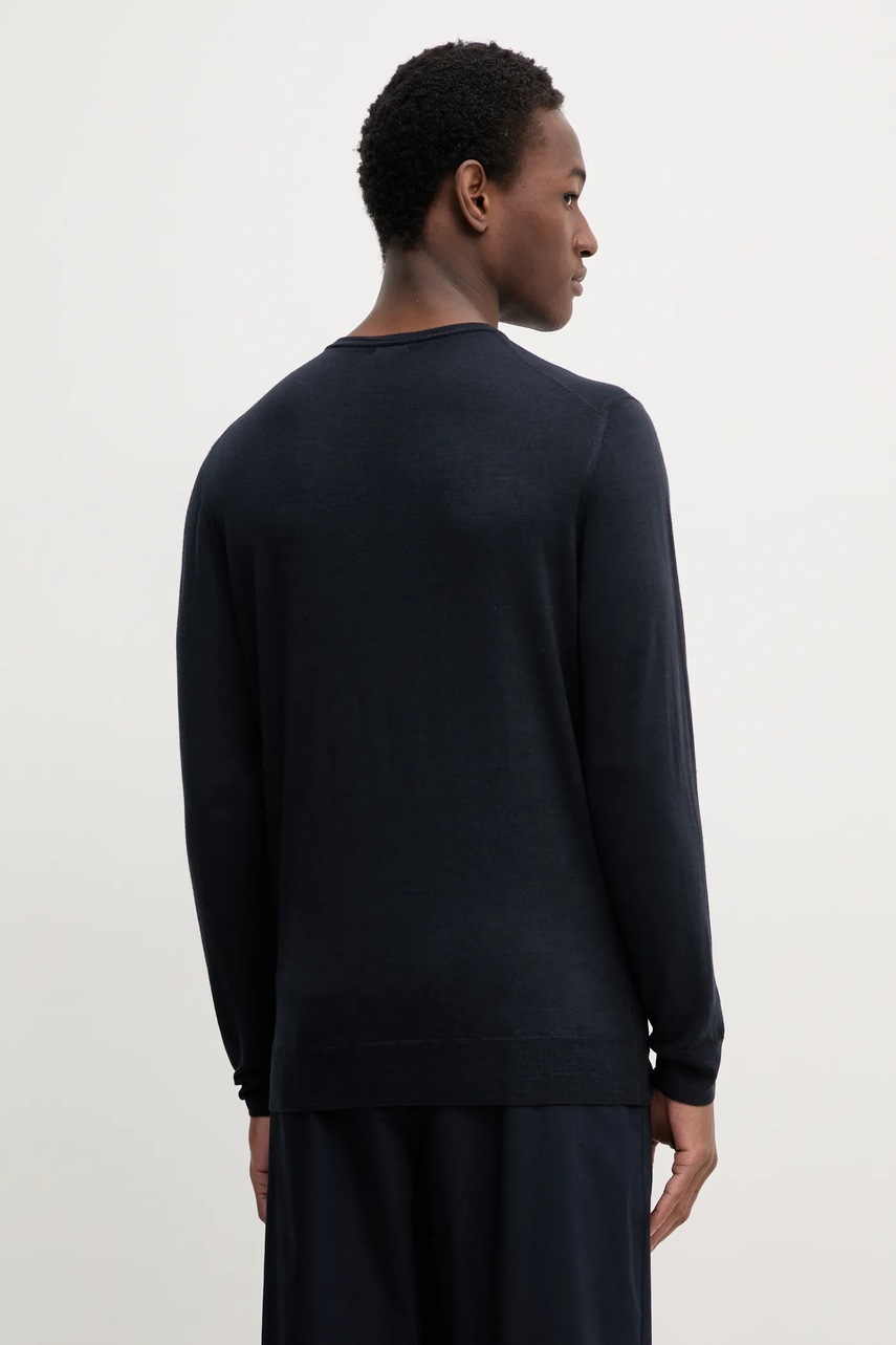 Μάλλινο πουλόβερ BARENA VENEZIA Camicia Mola ανδρικό, χρώμα: ναυτικό μπλε, KNU5111.429 φωτογραφία