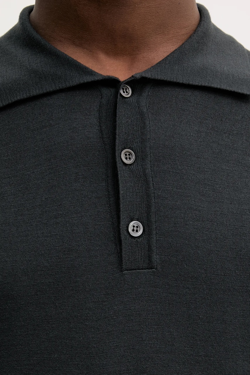 Μάλλινο πουλόβερ BARENA VENEZIA Camicia Mola ανδρικό, χρώμα: μαύρο, KNU5114.429 φωτογραφία