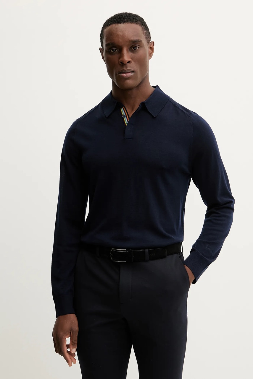 Paul Smith pulover de lÃ¢nÄƒ bÄƒrbaÈ›i, culoarea negru, light, M1R-241Z-P02093