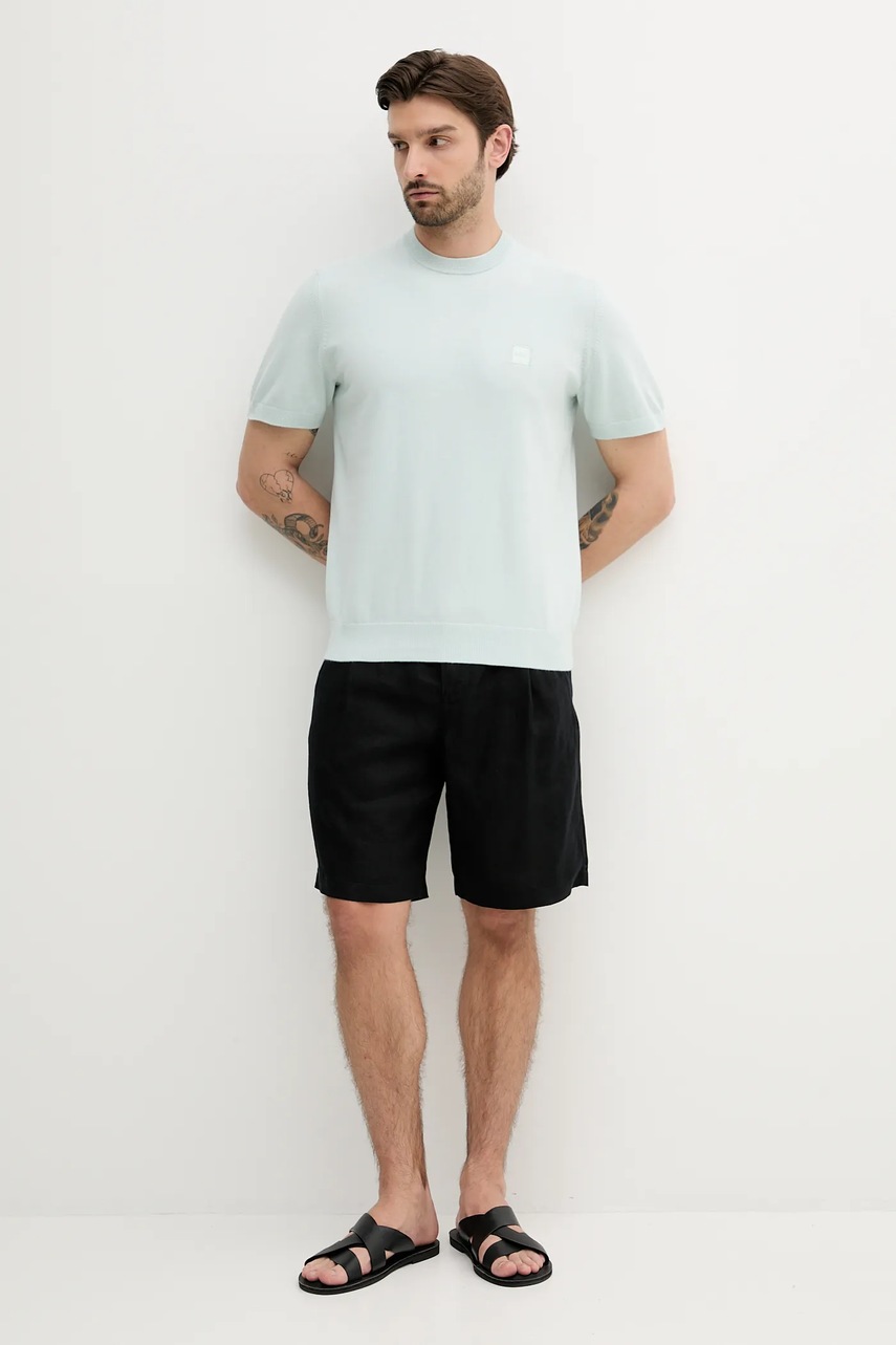 Свитер с примесью кашемира BOSS Orange мужской лёгкий 50538267