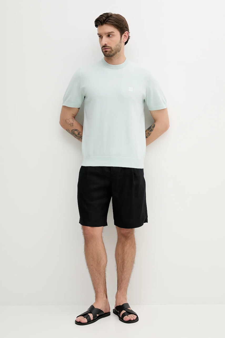 Свитер с примесью кашемира BOSS Orange мужской лёгкий 50538267 Свитер с примесью кашемира BOSS Orange мужской лёгкий 50538267