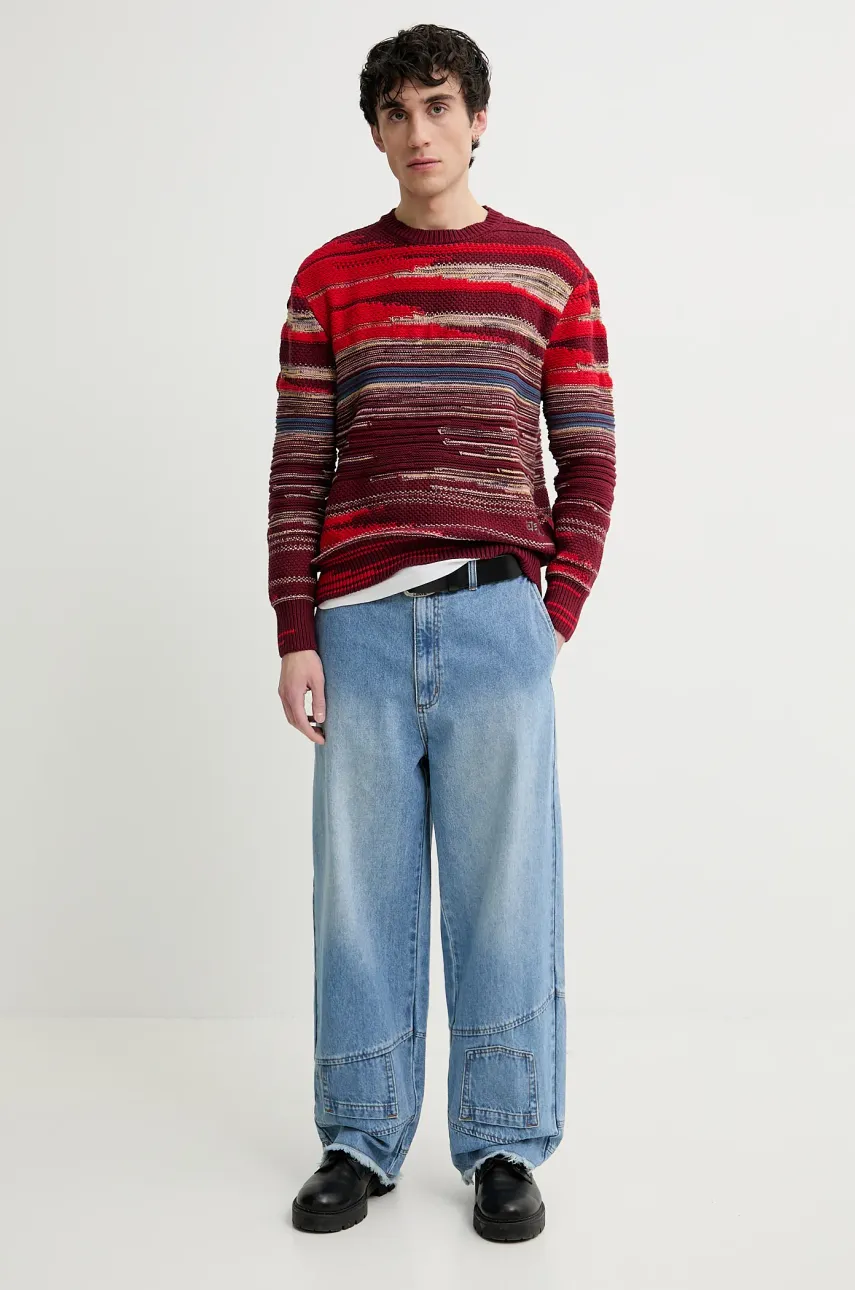 Свитер Desigual LAVA мужской цвет бордовый  25SMJF02 Свитер Desigual LAVA мужской цвет бордовый  25SMJF02