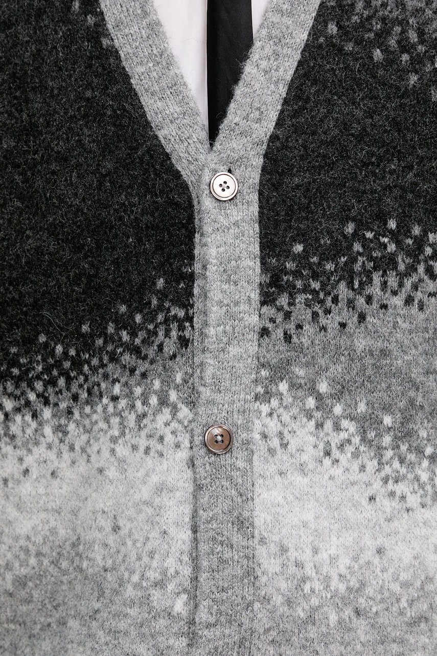 Ζακέτα από μίγμα μαλλιού Desigual MANCHESTER χρώμα: γκρι, 25SMJF12 φωτογραφία