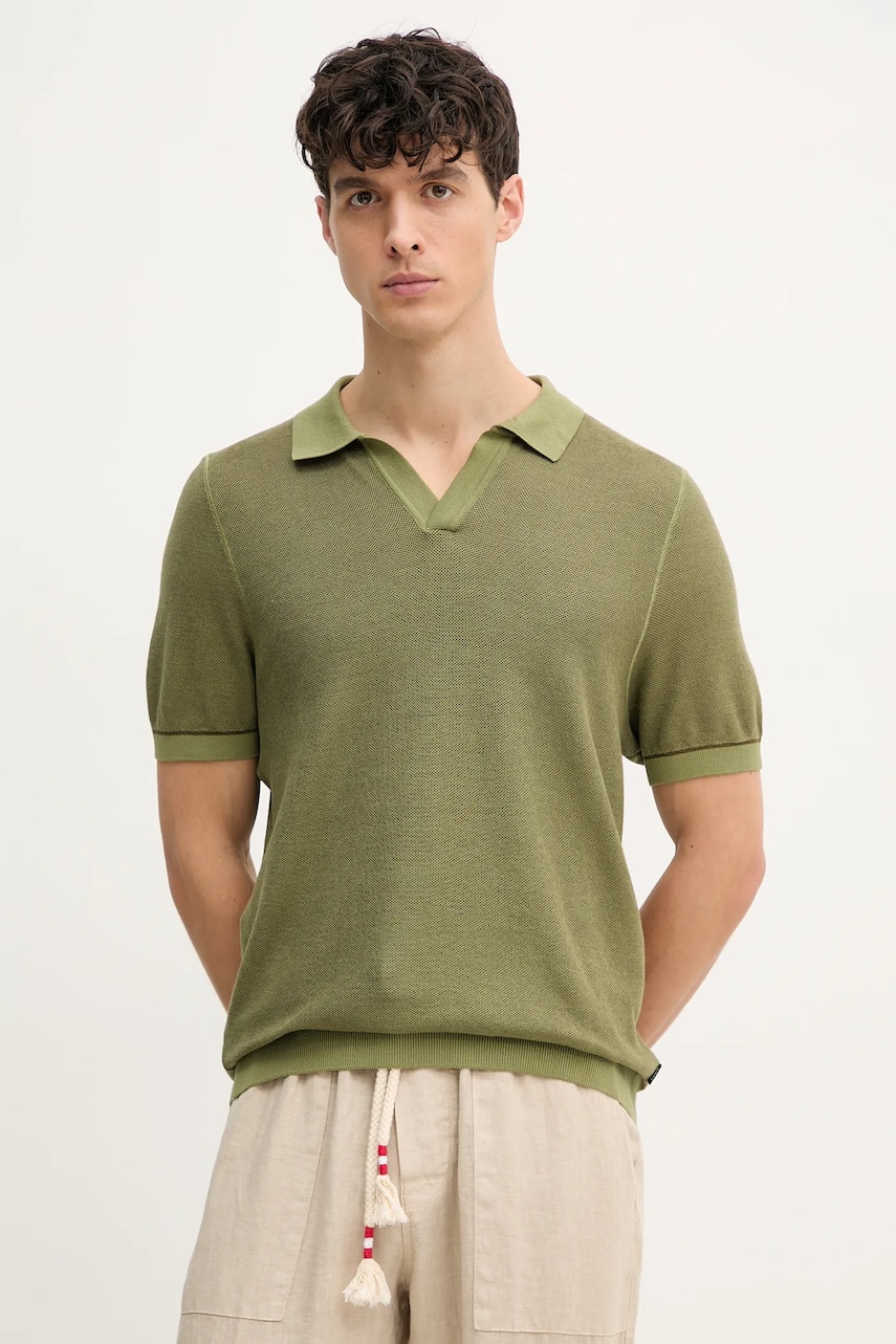 Levně Polo tričko BOSS zelená barva, 50537654