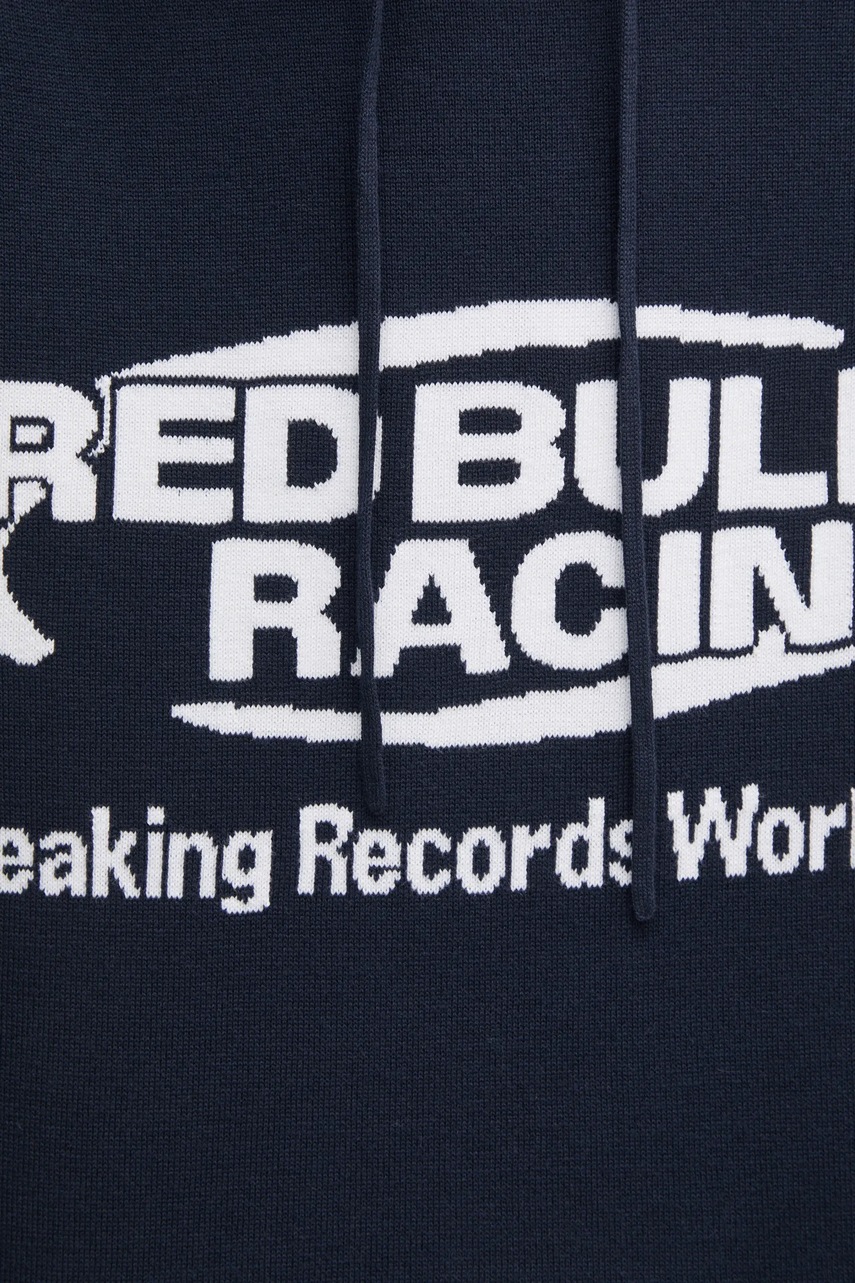 Βαμβακερό πουλόβερ Red Bull Racing x Pepe Jeans INTARSIA HOODY χρώμα: ναυτικό μπλε, RM700010 φωτογραφία