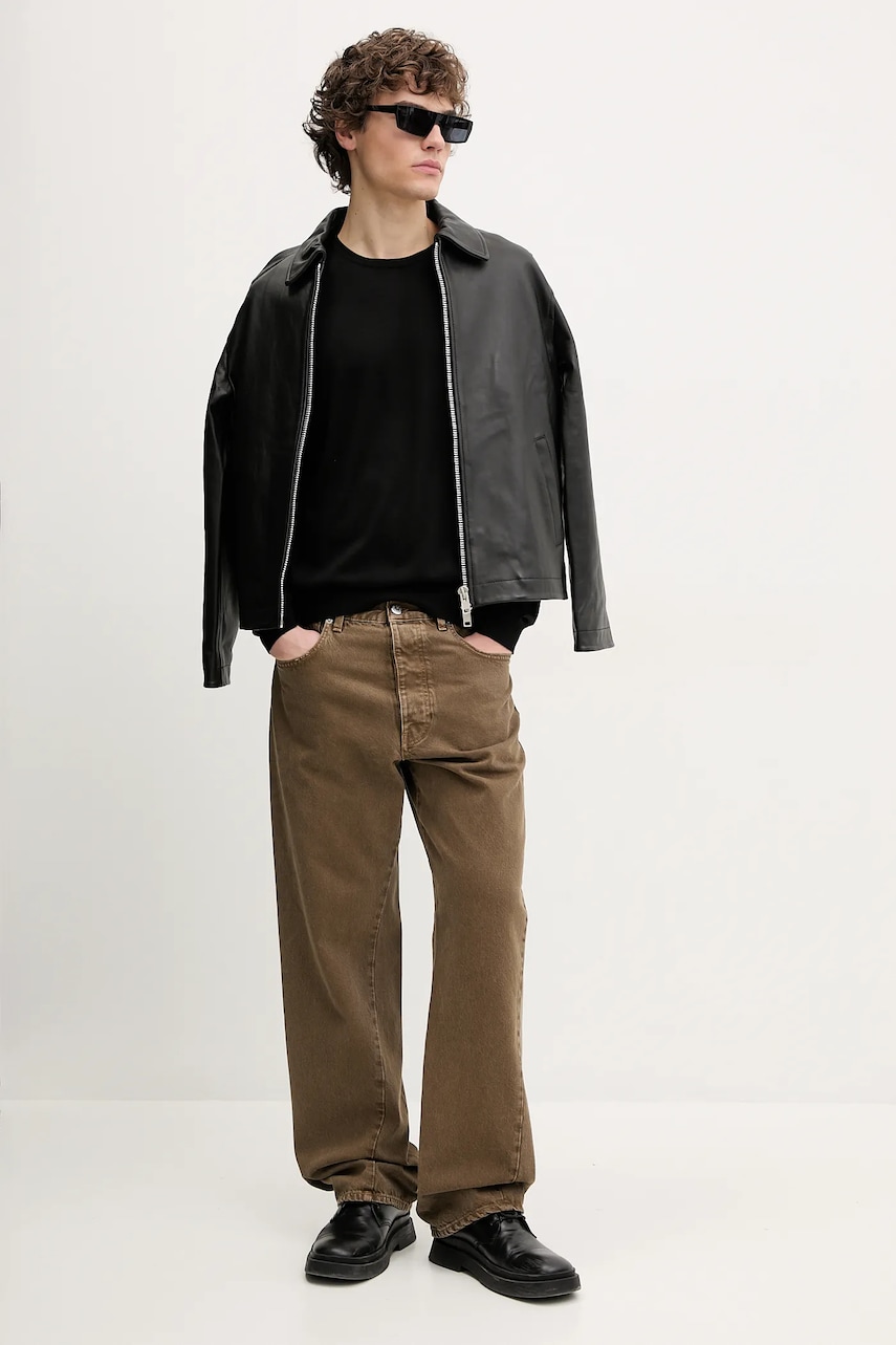 Шерстяной свитер Sunflower мужской цвет чёрный лёгкий 3062. Шерстяной свитер Sunflower мужской цвет чёрный лёгкий 3062.