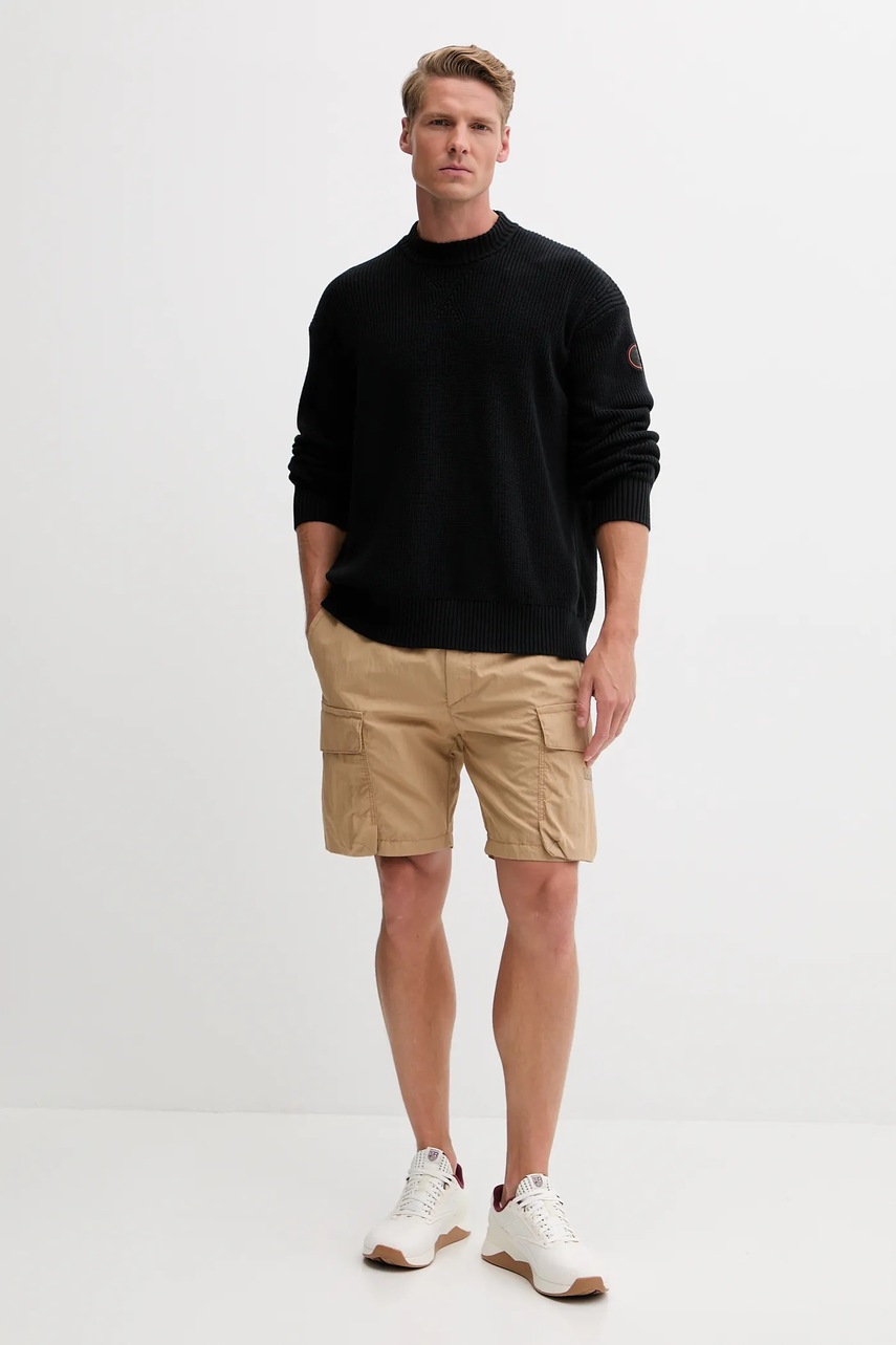 Свитер Napapijri D-Rignano мужской цвет чёрный  NP0A4INQ9411 Свитер Napapijri D-Rignano мужской цвет чёрный  NP0A4INQ9411