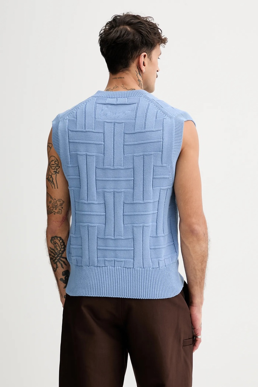 Bavlněná vesta Kenzo Weave (obrázek 3)