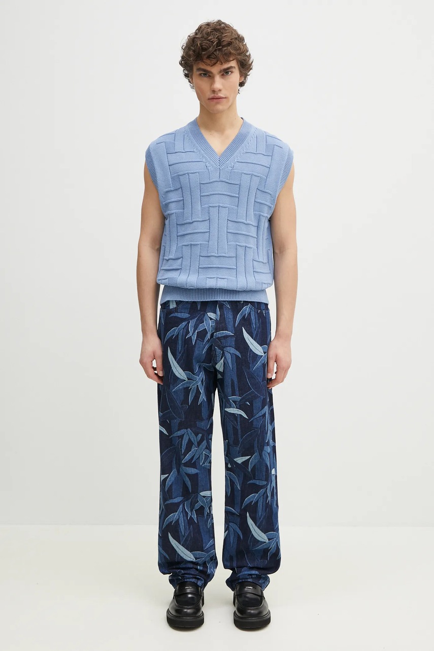 Bavlněná vesta Kenzo Weave (obrázek 6)