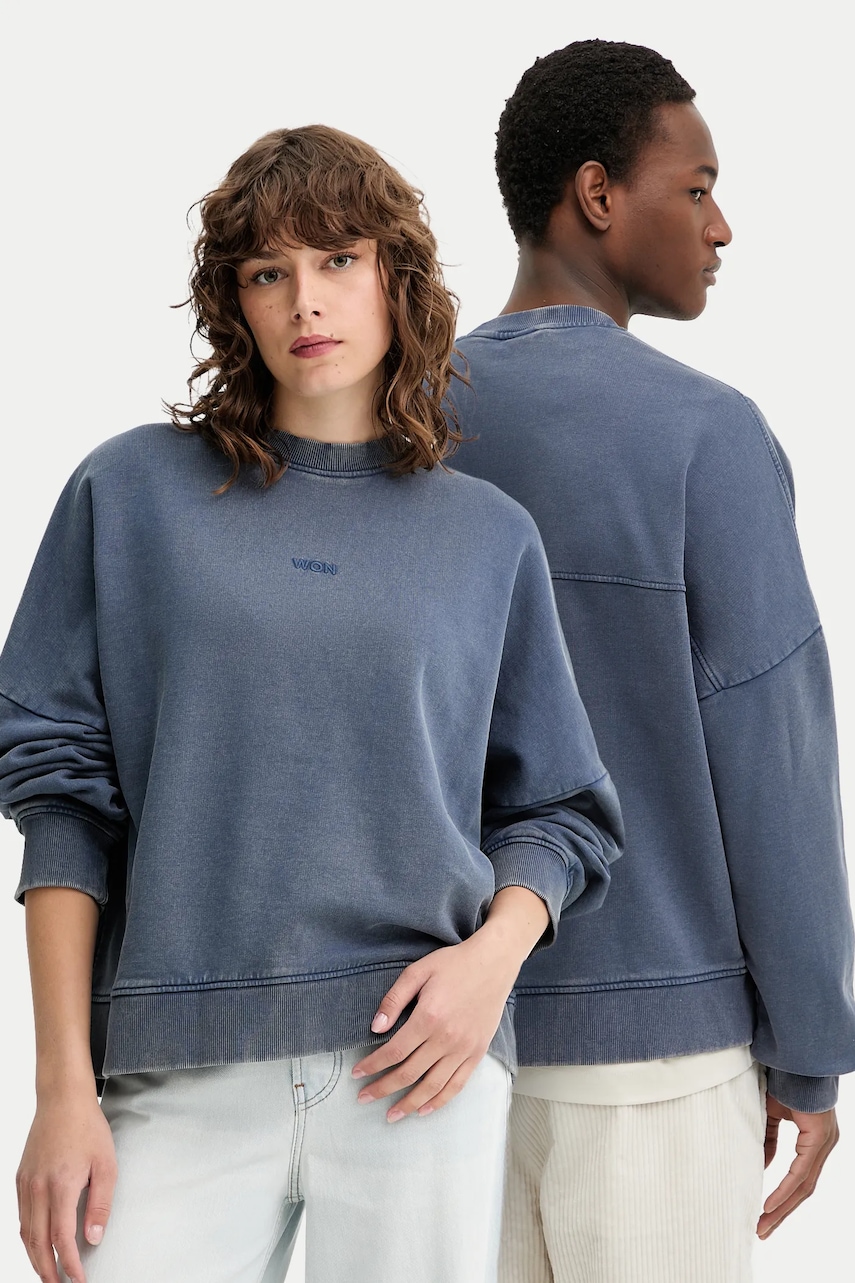 Won Hundred hanorac de bumbac uni, 3726-12087