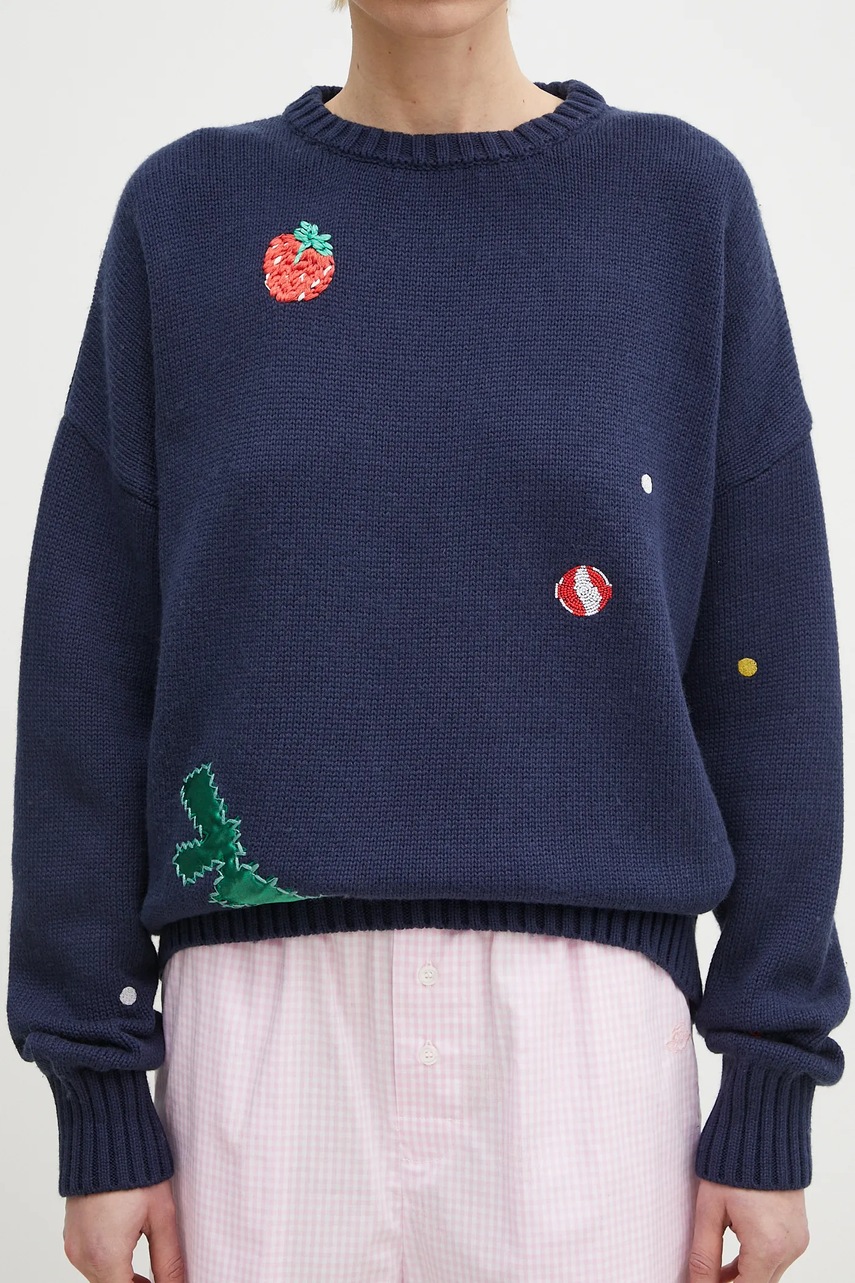 Πουλόβερ με προσθήκη μαλλιού Fiorucci Multipatch Dinosaur φωτογραφία