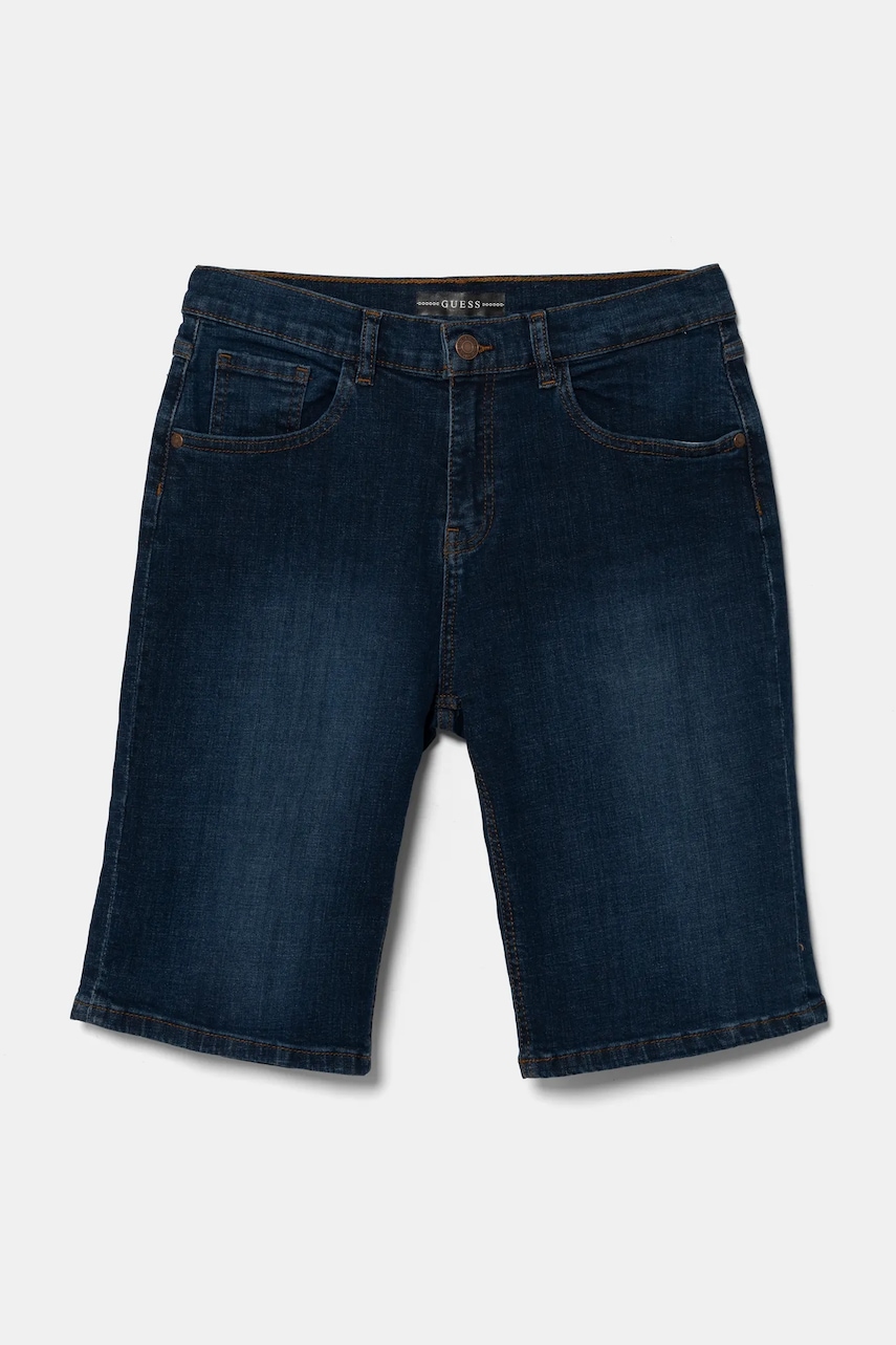 Levně Kraťasy Guess tmavomodrá barva, L4RD12 D52Z0