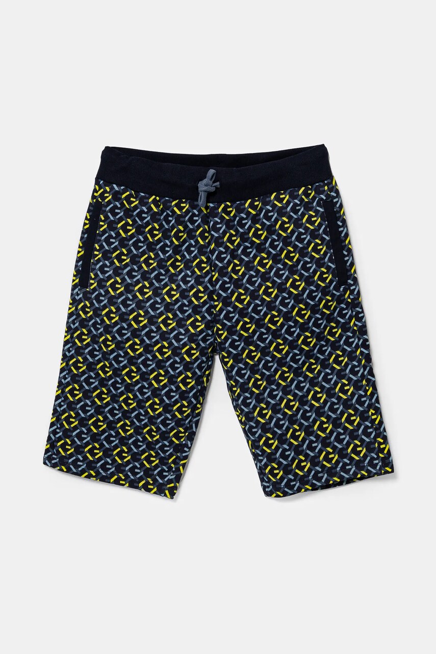 Levně Dětské bavlněné šortky Guess tmavomodrá barva, nastavitelný pas, L5RD02 KA6R4