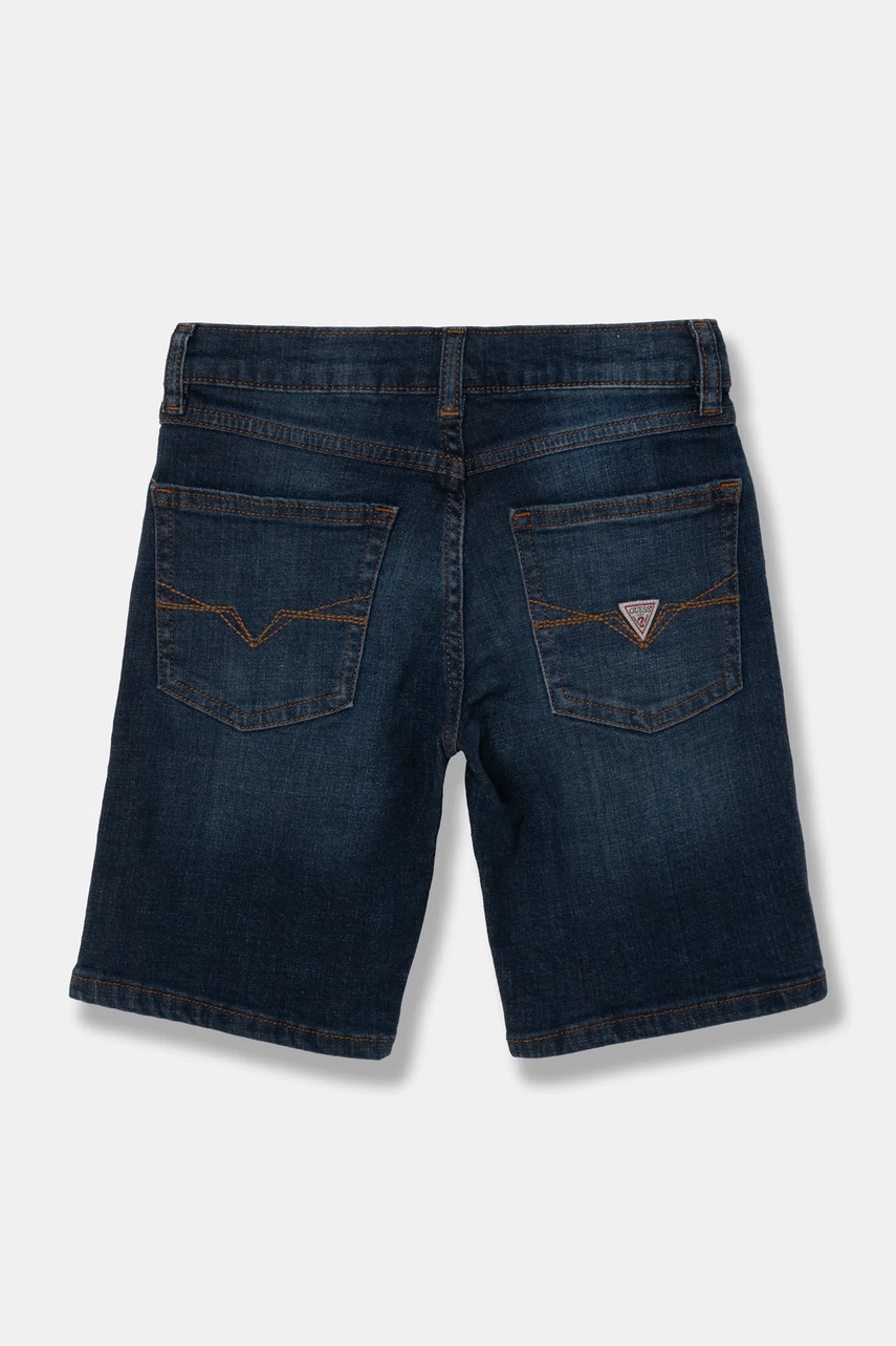 Детские джинсовые шорты Guess цвет синий регулируемая талия N4RD12 D52Z0