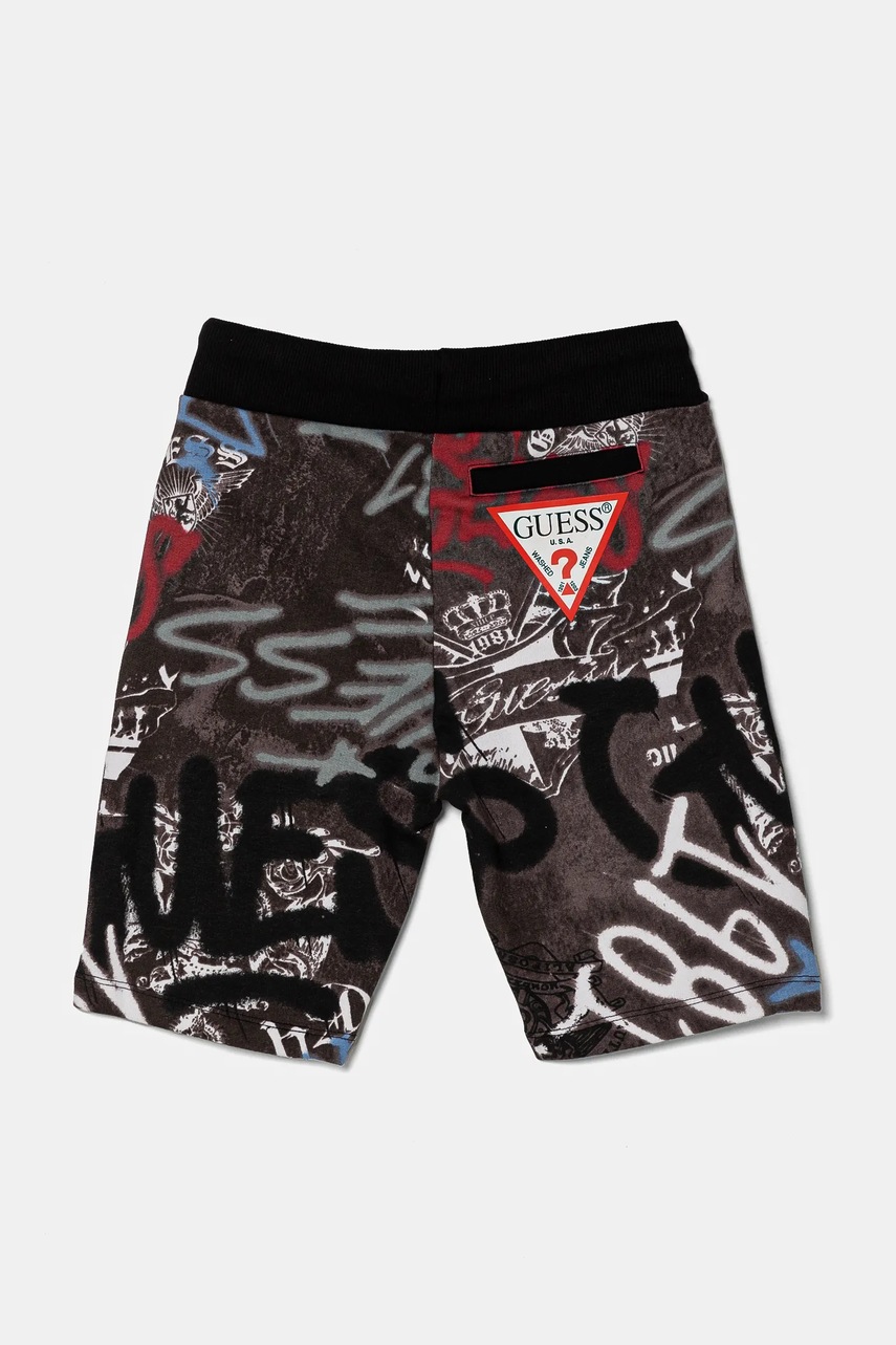 Детские хлопковые шорты Guess регулируемая талия N5RD02 KA6R4