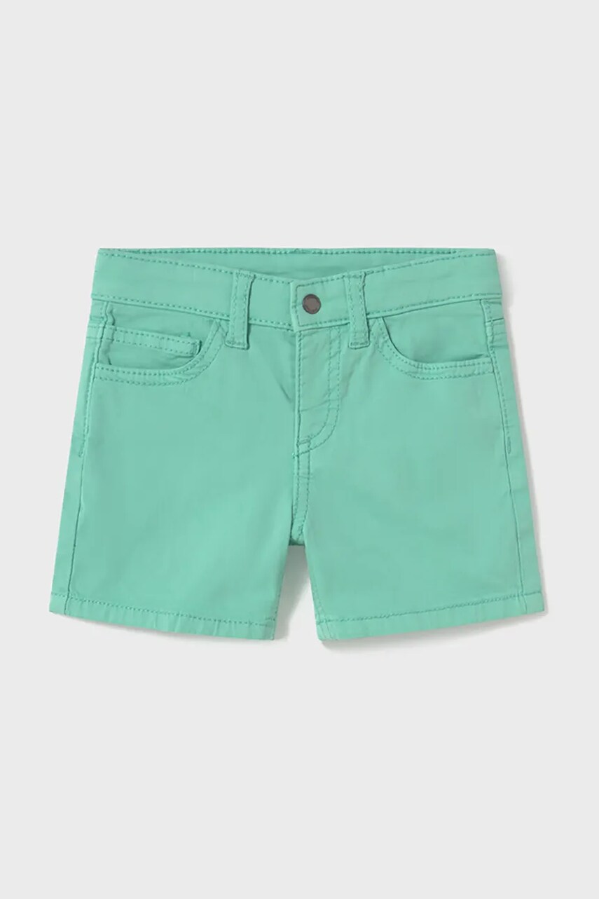 Mayoral pantaloni scurti copii culoarea turcoaz, 206