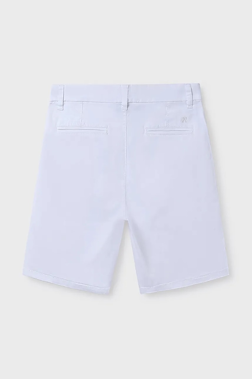 Детские шорты Mayoral bermudy chino basic цвет белый 242 Детские шорты Mayoral bermudy chino basic цвет белый 242