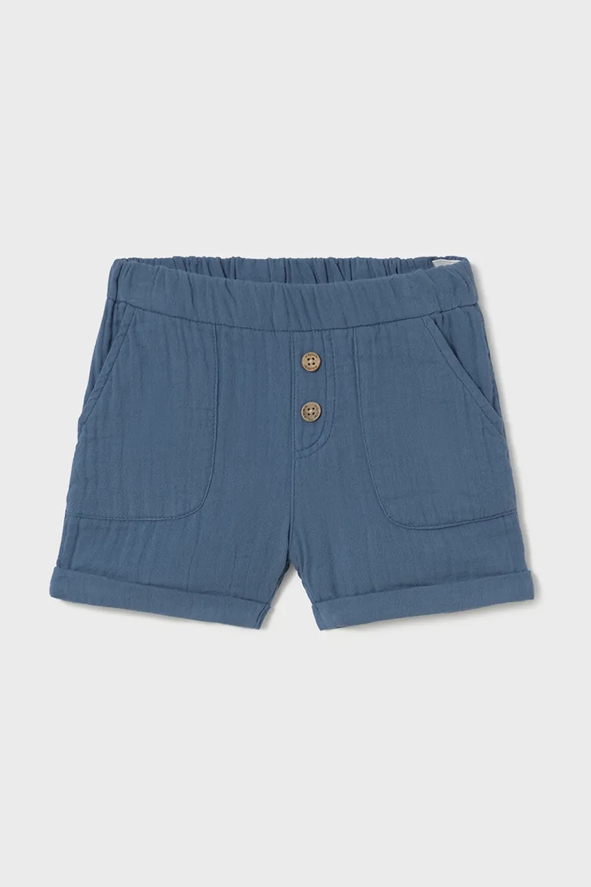Mayoral pantaloni scurți din bumbac pentru copii culoarea albastru marin, 1241 Mayoral pantaloni scurți din bumbac pentru copii culoarea albastru marin, 1241