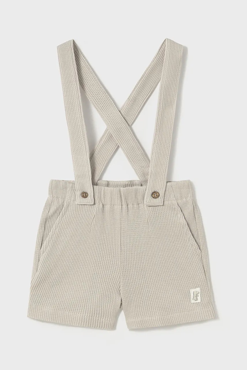 Mayoral pantaloni scurți din bumbac pentru copii culoarea bej, 1243