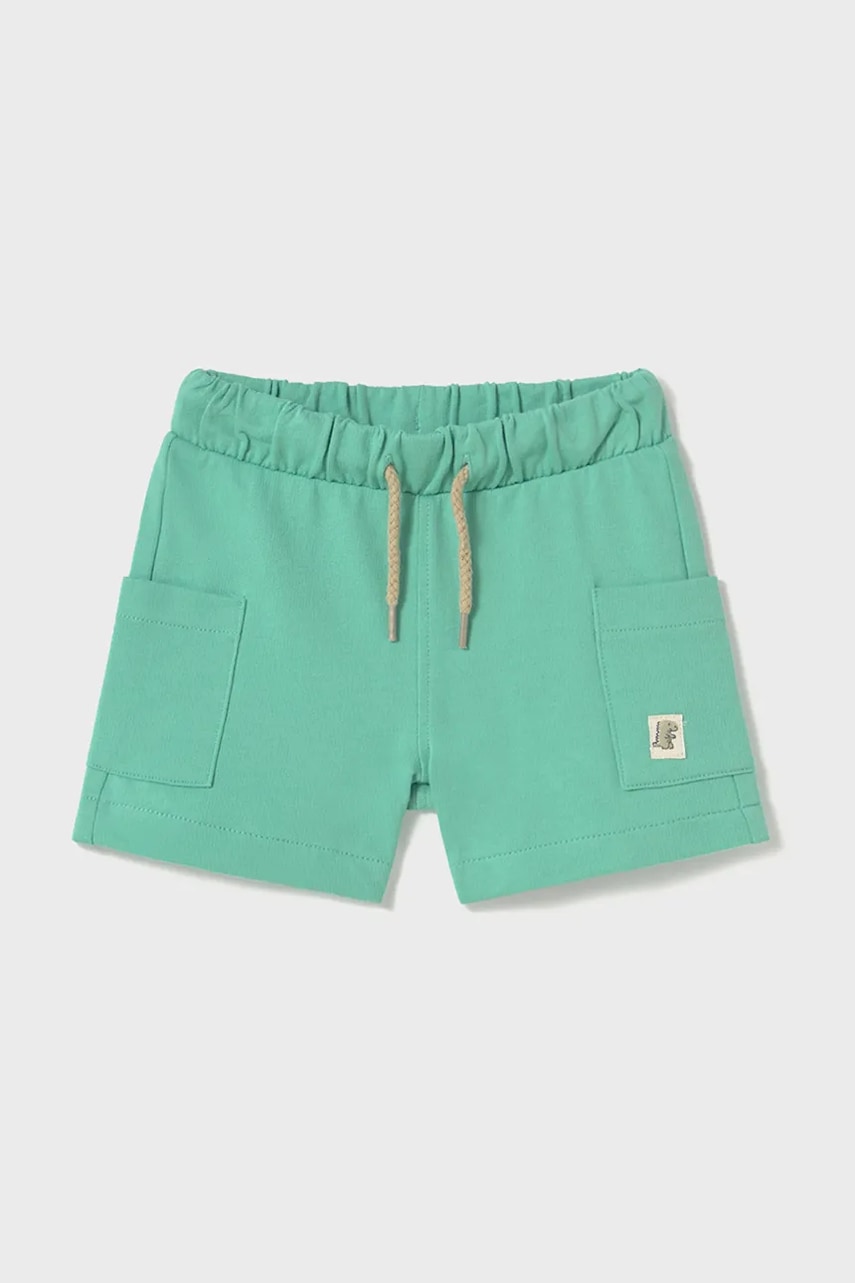 Mayoral pantaloni scurti din bumbac pentru copii culoarea turcoaz, 1244