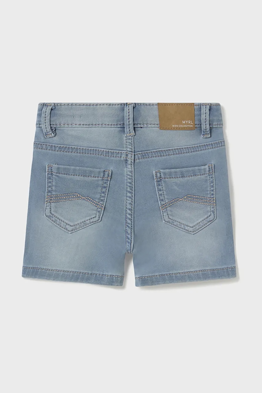 Детские джинсовые шорты Mayoral soft denim регулируемая талия 1246 Детские джинсовые шорты Mayoral soft denim регулируемая талия 1246