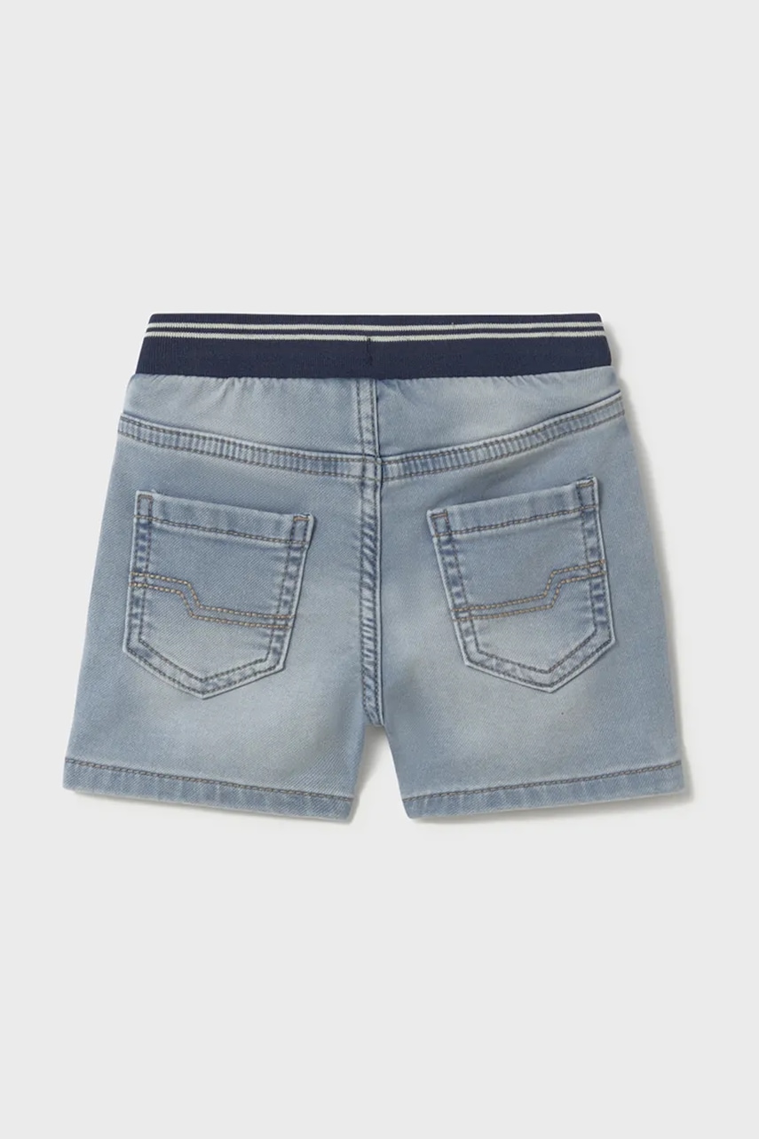 Детские джинсовые шорты Mayoral soft denim jogger регулируемая талия 1248 Детские джинсовые шорты Mayoral soft denim jogger регулируемая талия 1248