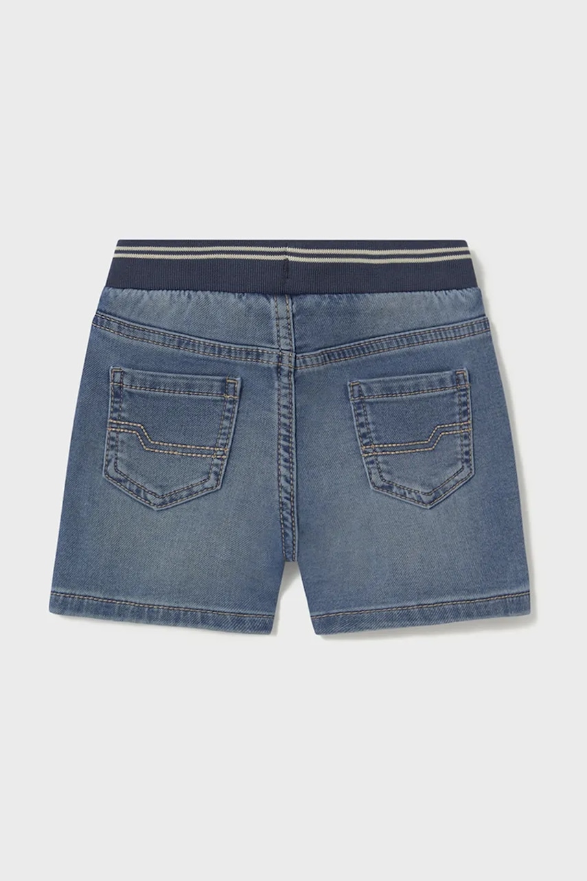 Детские джинсовые шорты Mayoral soft denim jogger регулируемая талия 1248 Детские джинсовые шорты Mayoral soft denim jogger регулируемая талия 1248