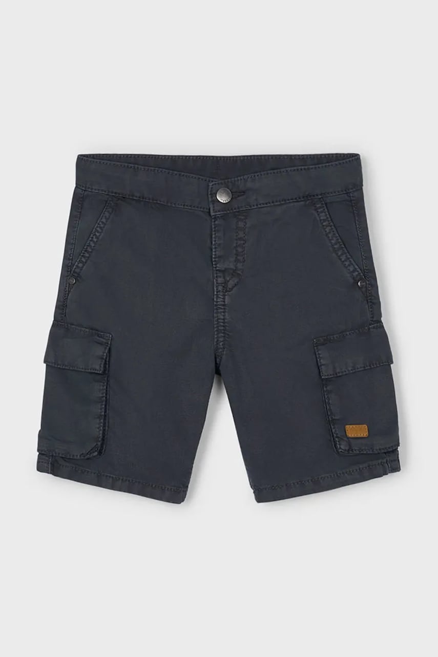 Mayoral pantaloni scurti copii cargo culoarea albastru marin, 3220