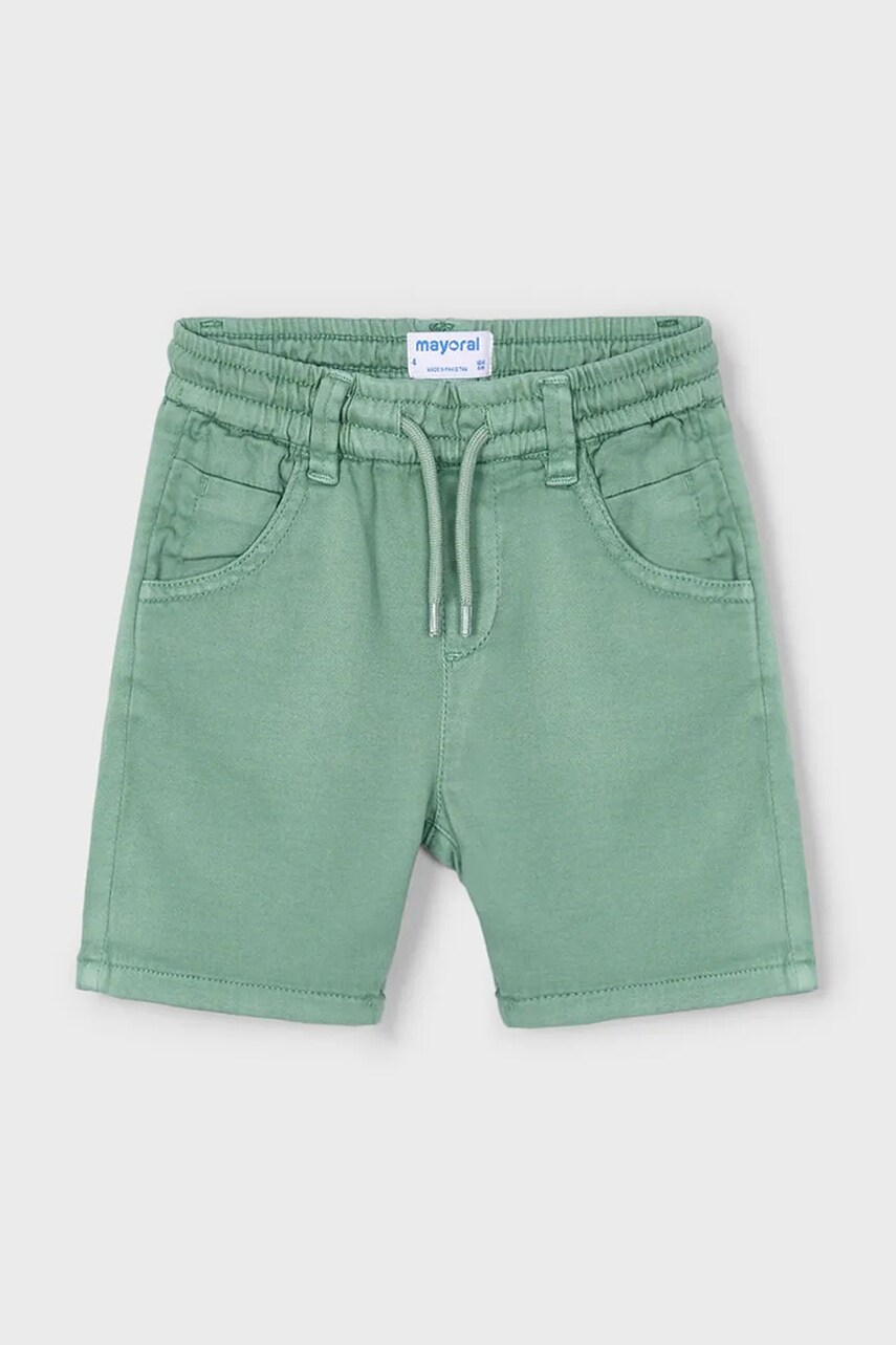 Mayoral pantaloni scurți copii culoarea verde, 3227