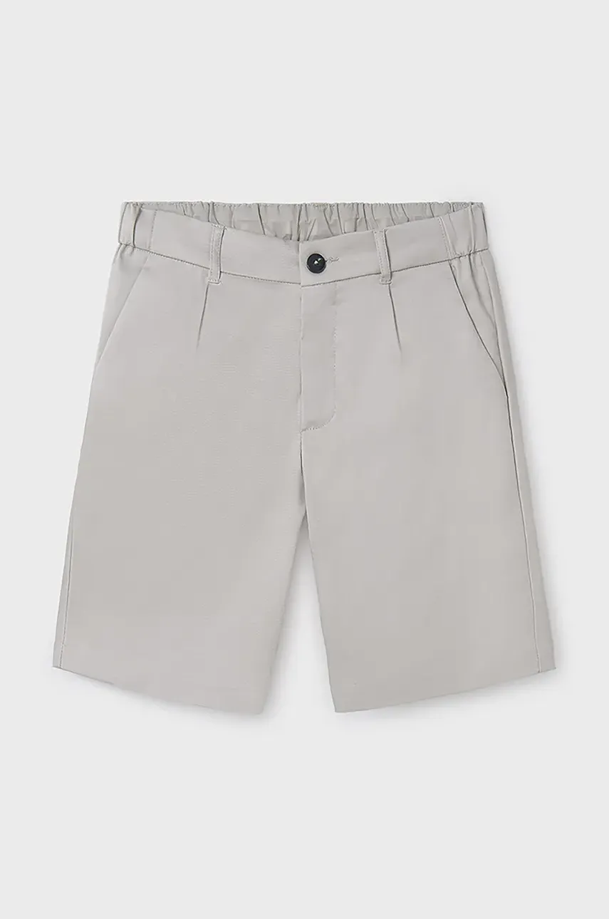 Mayoral pantaloni scurti copii slim culoarea bej, 6201