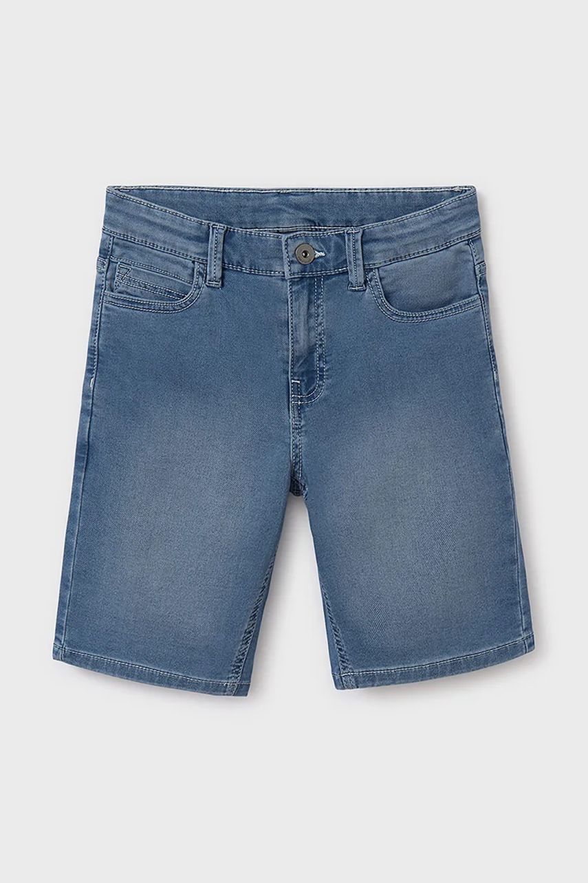 Детские джинсовые шорты Mayoral soft denim 6203 Детские джинсовые шорты Mayoral soft denim 6203