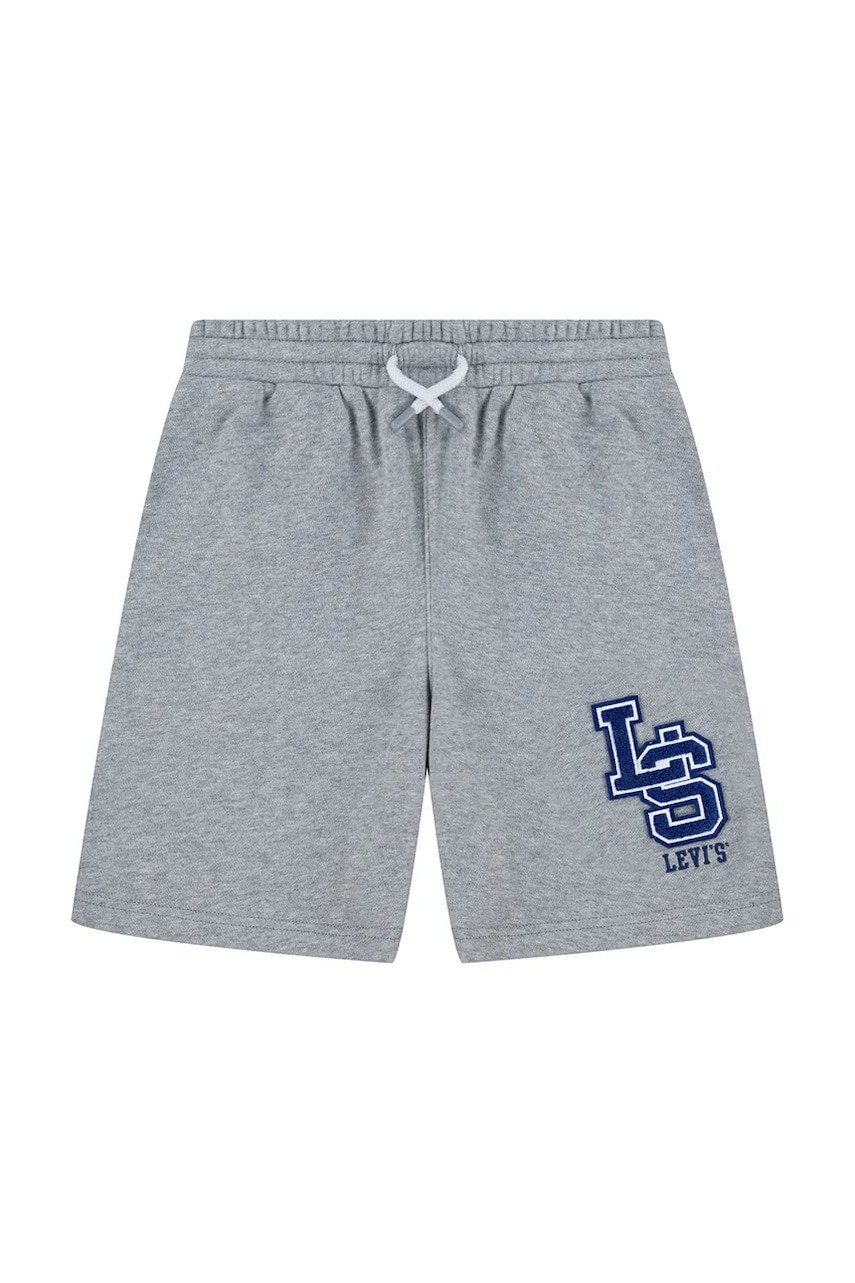 Levi's pantaloni scurți copii MONOGRAM SHORTS culoarea gri, 9EM368 Levi's pantaloni scurți copii MONOGRAM SHORTS culoarea gri, 9EM368