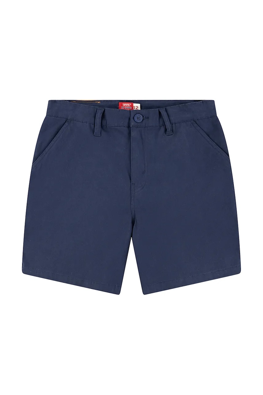 Levi's pantaloni scurti copii XX AUTHENTIC CHINO SHORTS culoarea albastru marin, talie reglabila, 8EM375 Levi's pantaloni scurti copii XX AUTHENTIC CHINO SHORTS culoarea albastru marin, talie reglabila, 8EM375