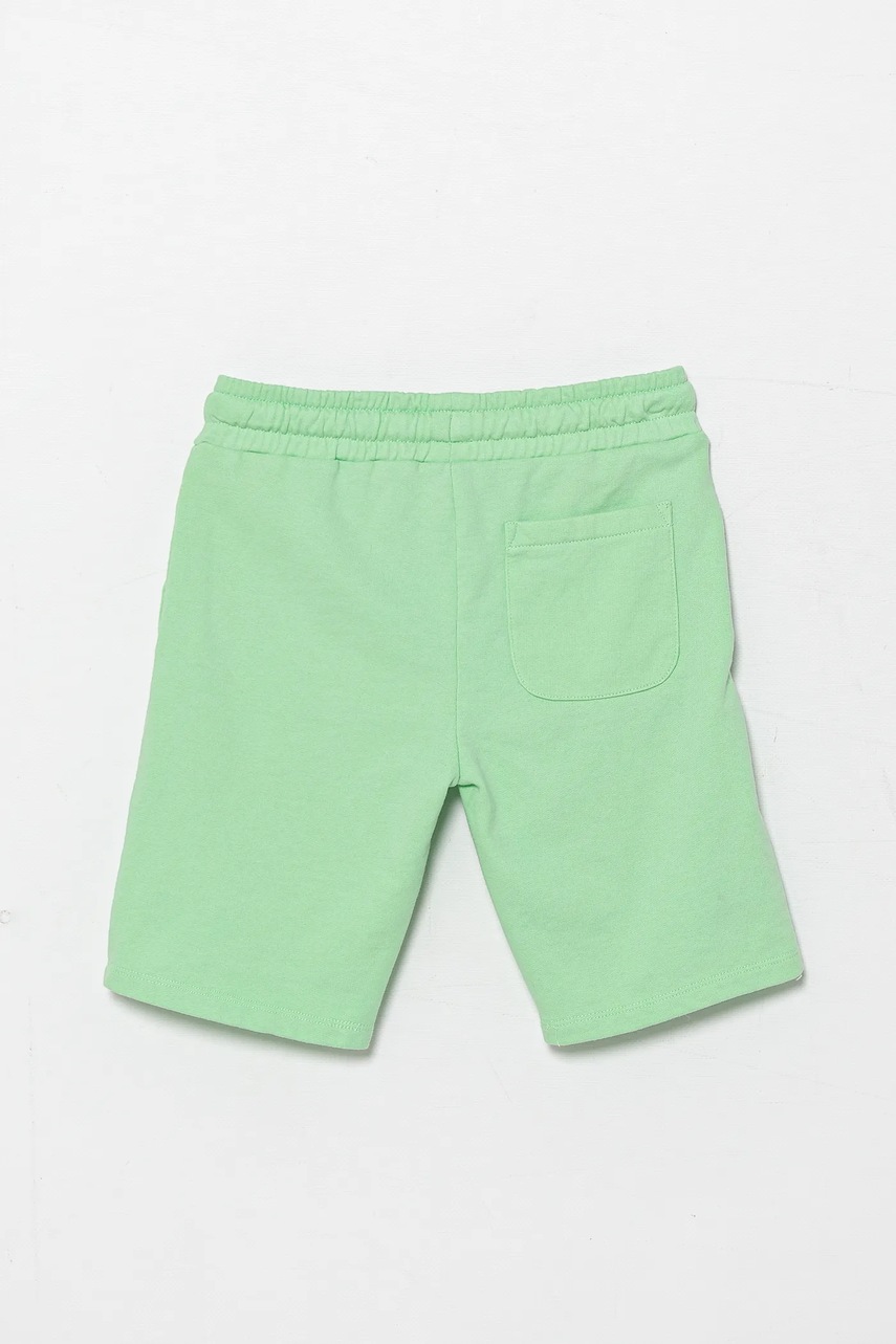 Детские хлопковые шорты Guess цвет зелёный регулируемая талия L5GD06 KA6R4