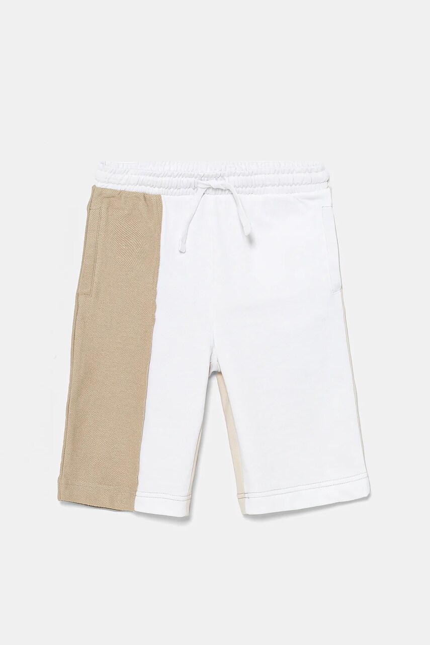 Levně Dětské bavlněné šortky Guess hnědá barva, nastavitelný pas, L5GD07 KA6R4