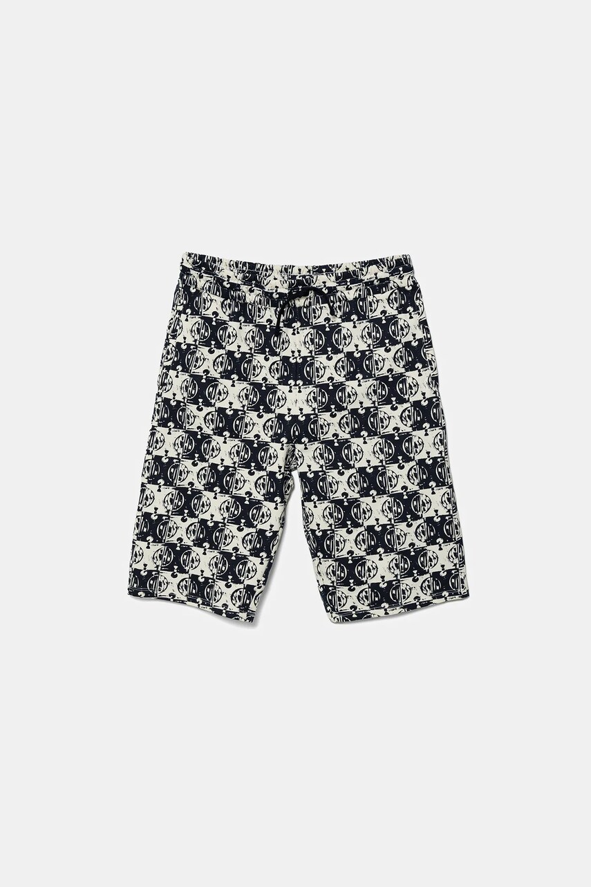 Levně Dětské bavlněné šortky Guess tmavomodrá barva, nastavitelný pas, L5GD10 KA6R4