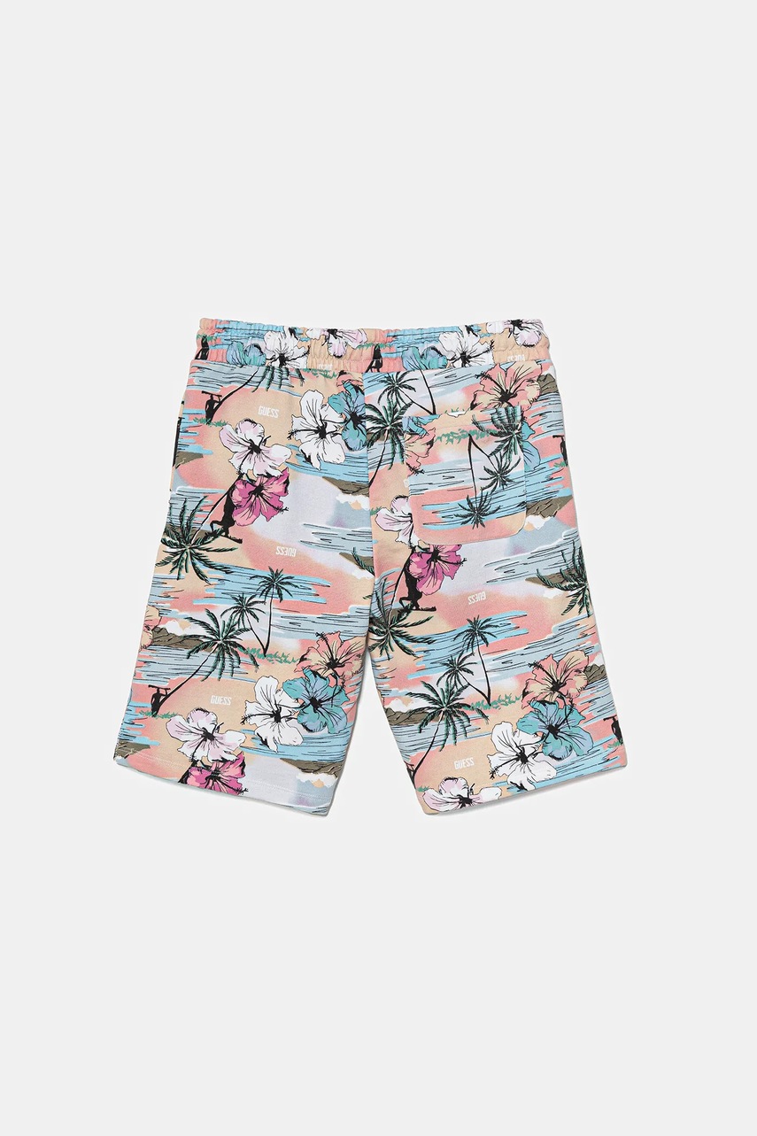 Детские хлопковые шорты Guess регулируемая талия L5GD13 KA6R4