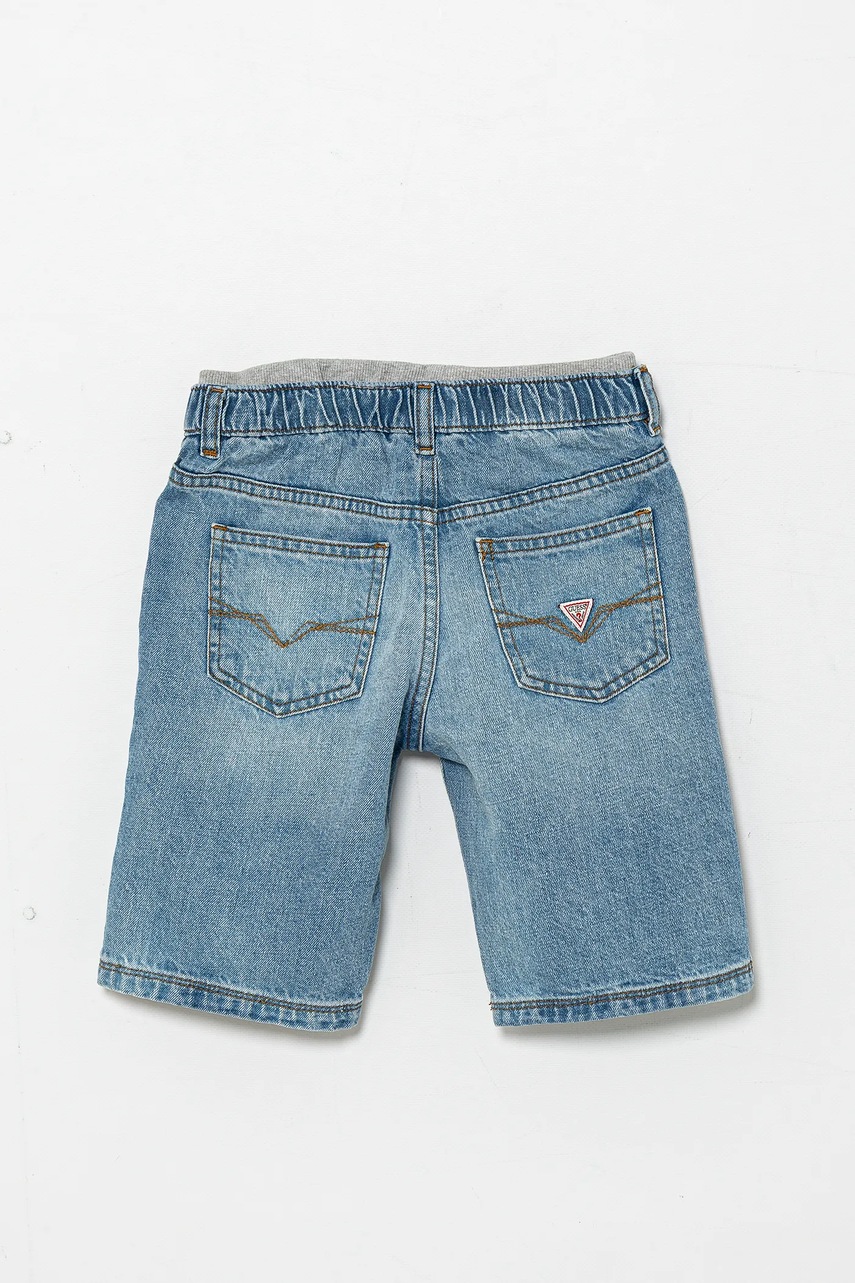 Детские джинсовые шорты Guess цвет синий регулируемая талия N5GD01 D41E0