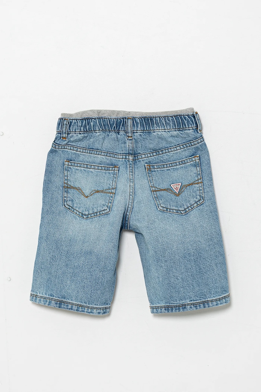 Детские джинсовые шорты Guess цвет синий регулируемая талия N5GD01 D41E0 Детские джинсовые шорты Guess цвет синий регулируемая талия N5GD01 D41E0