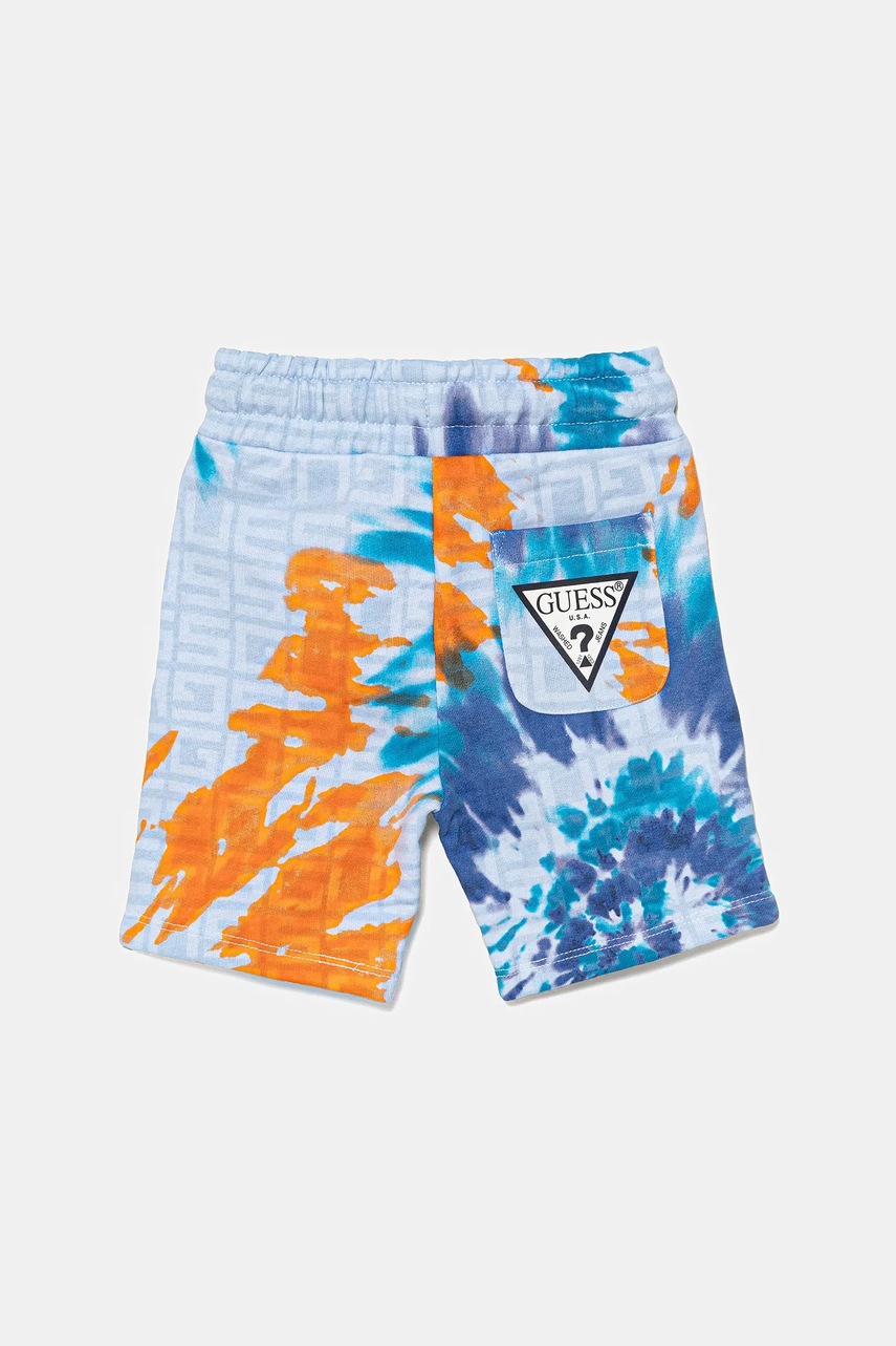 Детские хлопковые шорты Guess регулируемая талия N5GD05 KA6R4