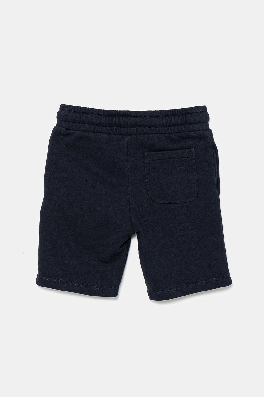 Детские хлопковые шорты Guess цвет синий регулируемая талия N5GD06 KA6R4