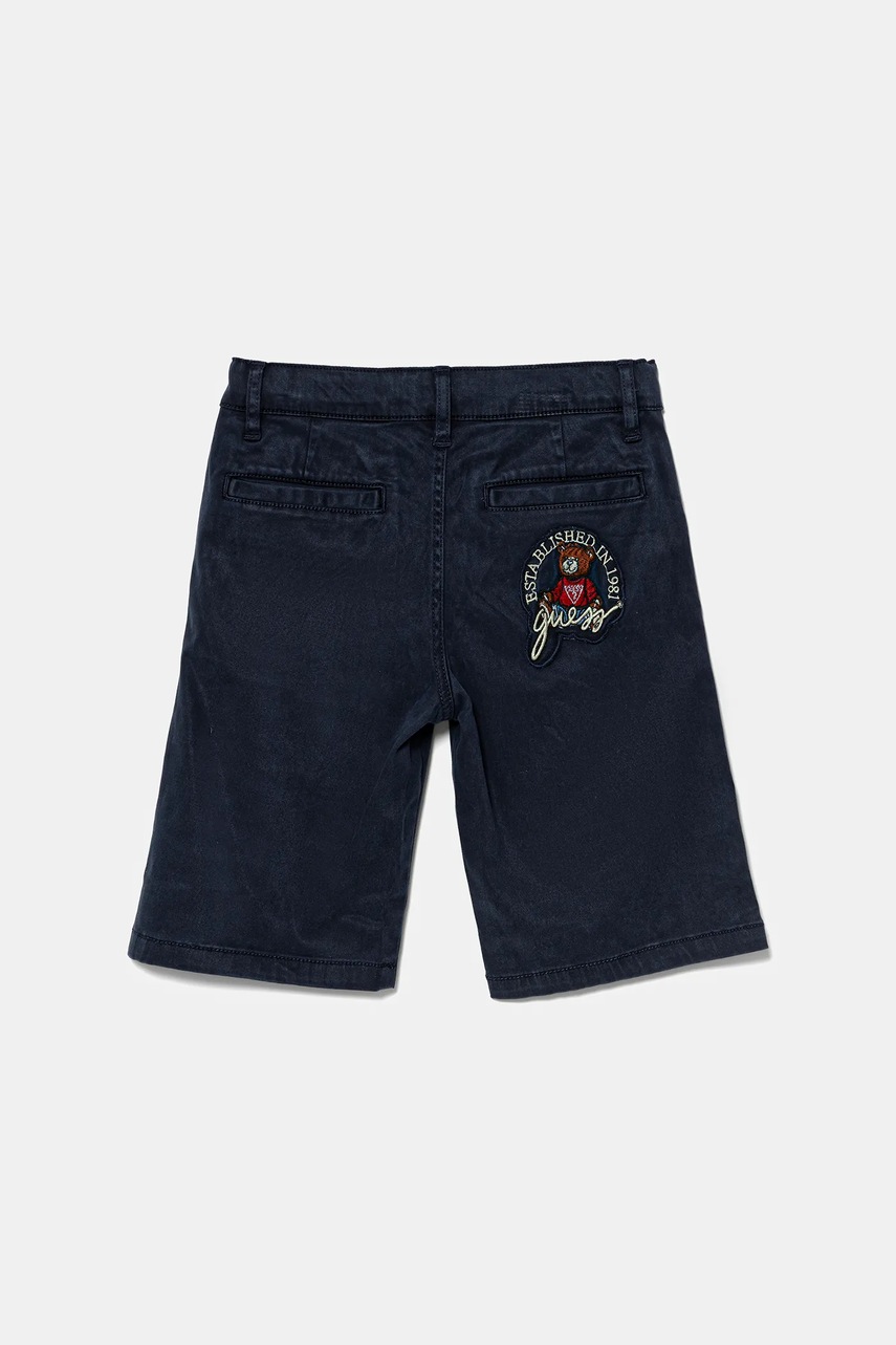 Детские шорты Guess цвет синий регулируемая талия N5GD15 WF7H0