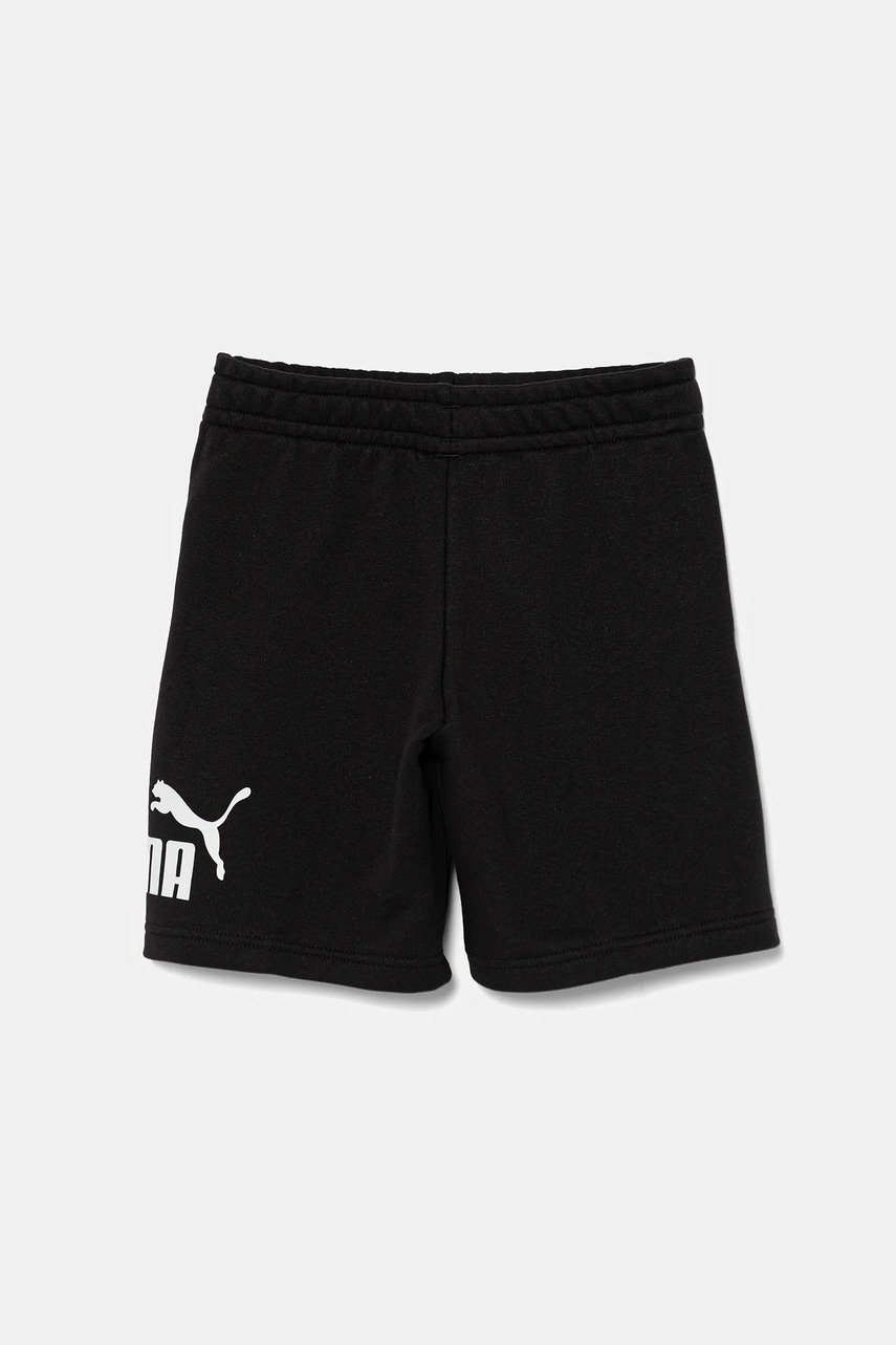 Дитячі шорти Puma ESS No. 1 Logo Shorts TR колір чорний регульована талія 684918