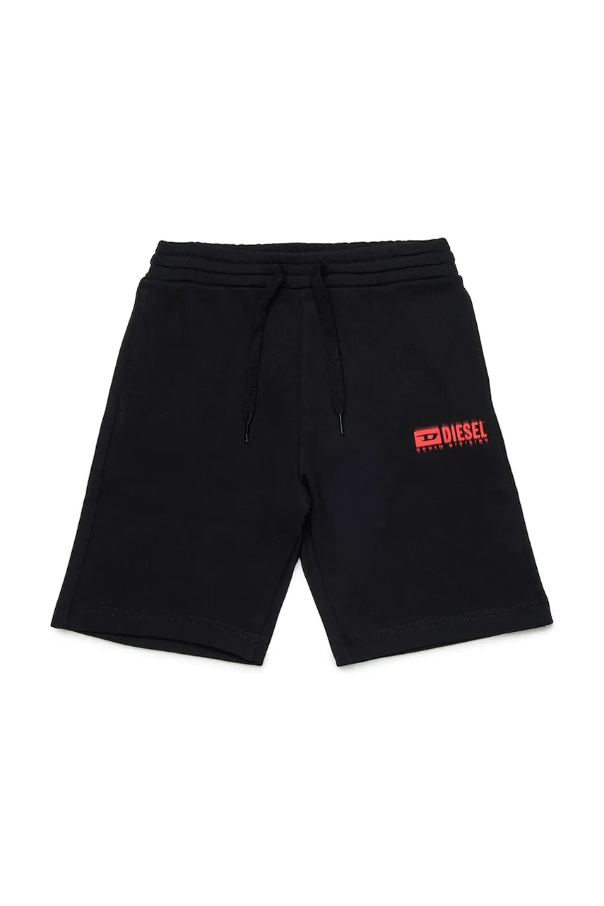 Diesel pantaloni scurți din bumbac pentru copii PBASESHORT SHORTS culoarea negru, J02236 Diesel pantaloni scurți din bumbac pentru copii PBASESHORT SHORTS culoarea negru, J02236