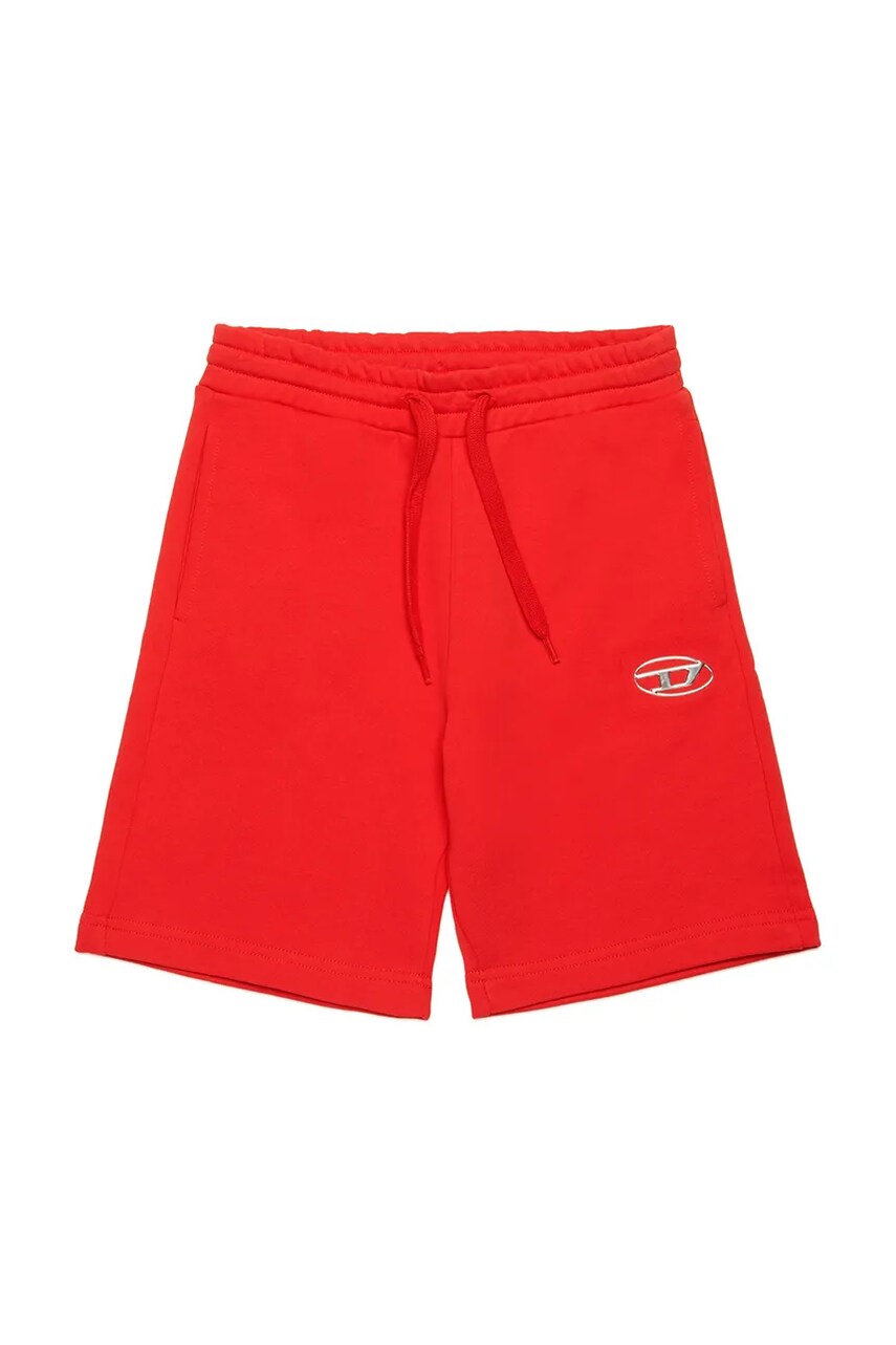 Diesel pantaloni scurți din bumbac pentru copii PMACISHORT SHORTS culoarea rosu, talie reglabila, J02239 Diesel pantaloni scurți din bumbac pentru copii PMACISHORT SHORTS culoarea rosu, talie reglabila, J02239