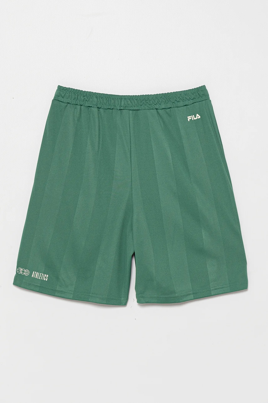Детские шорты Fila IGGINGEN цвет зелёный регулируемая талия FAT0671